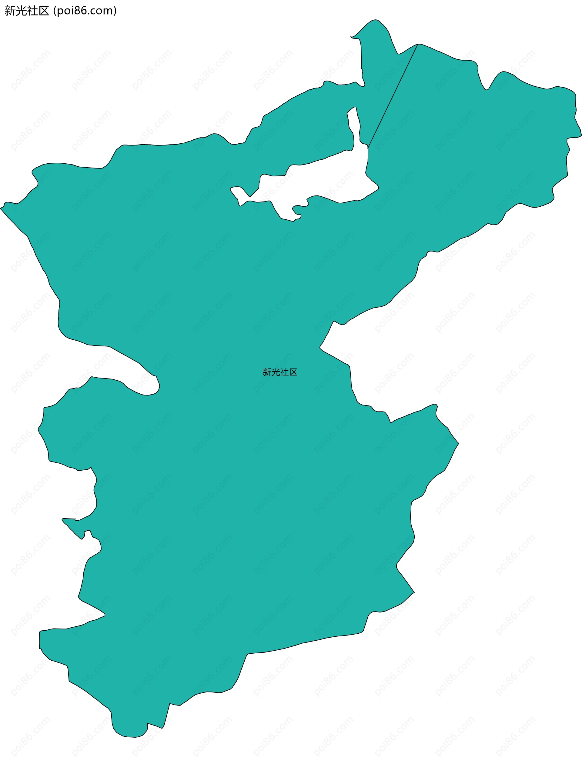 新光社区边界地图