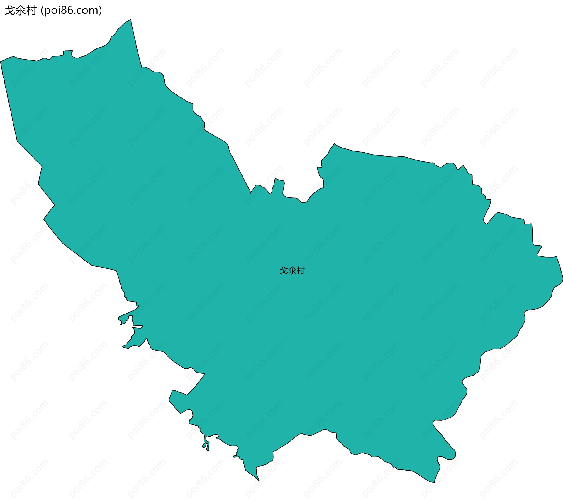 戈氽村边界地图