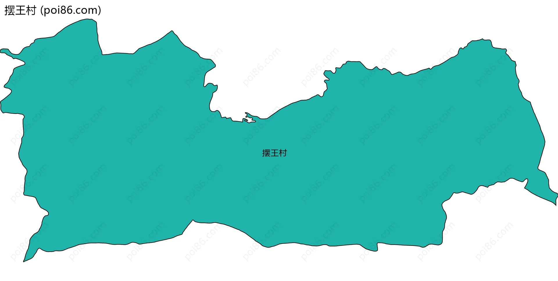 摆王村边界地图