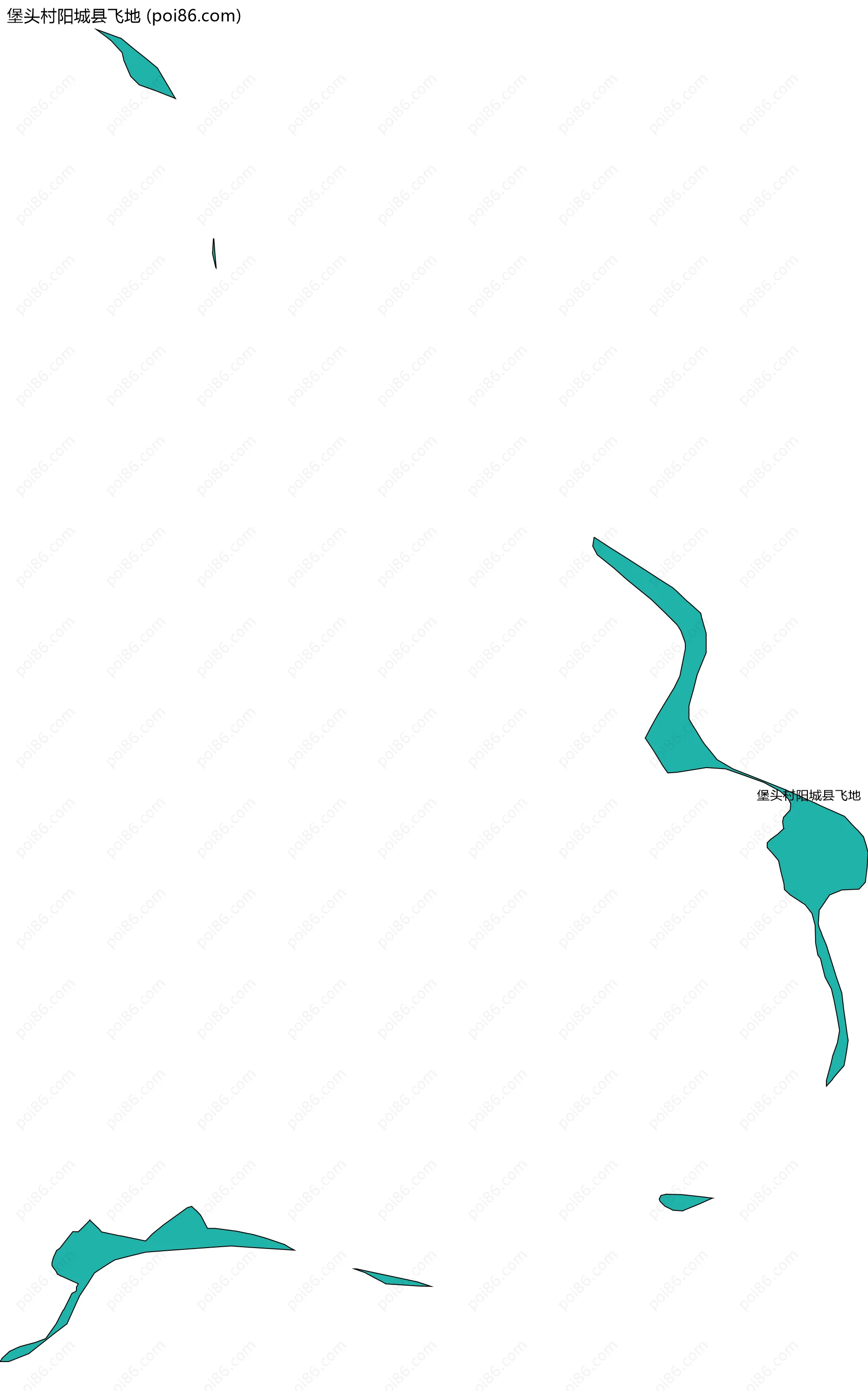 堡头村阳城县飞地边界地图