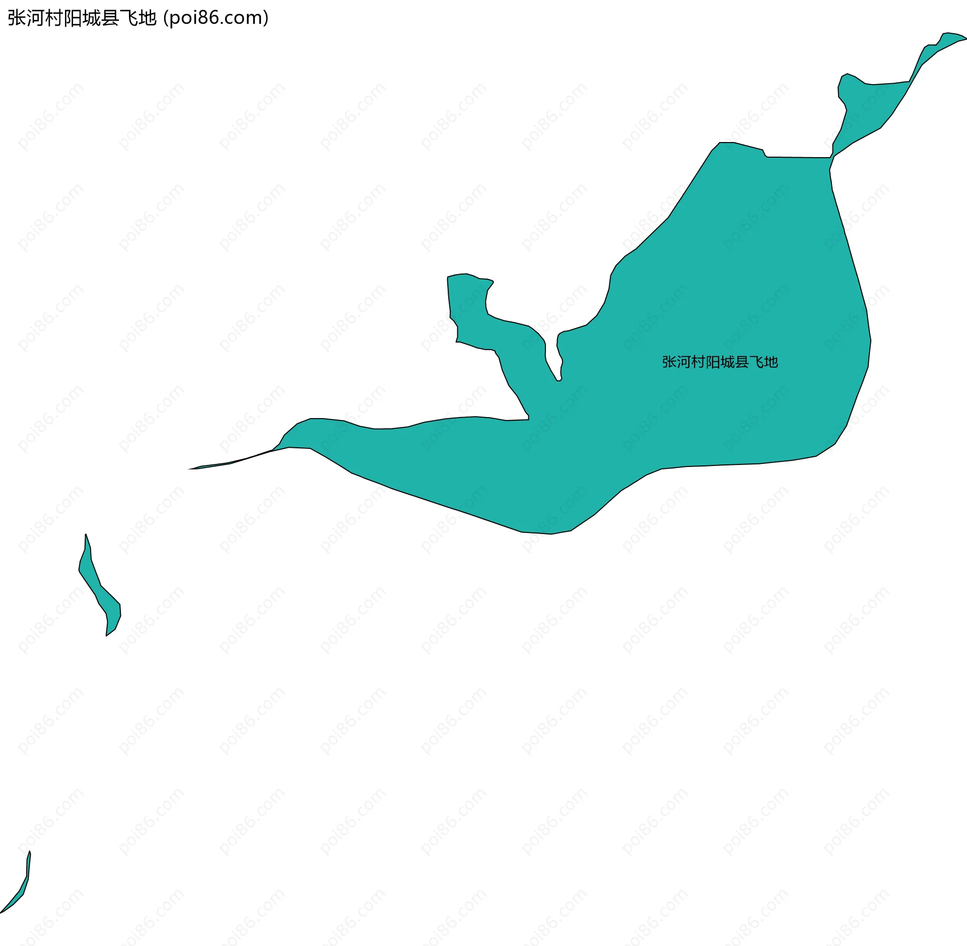 张河村阳城县飞地边界地图