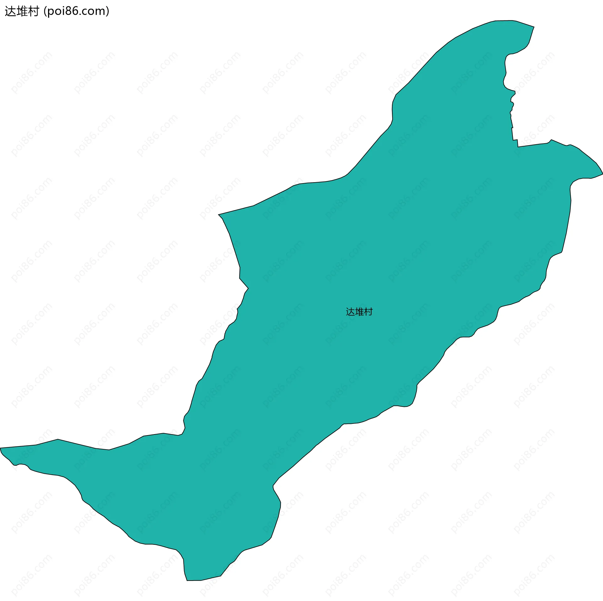 达堆村边界地图