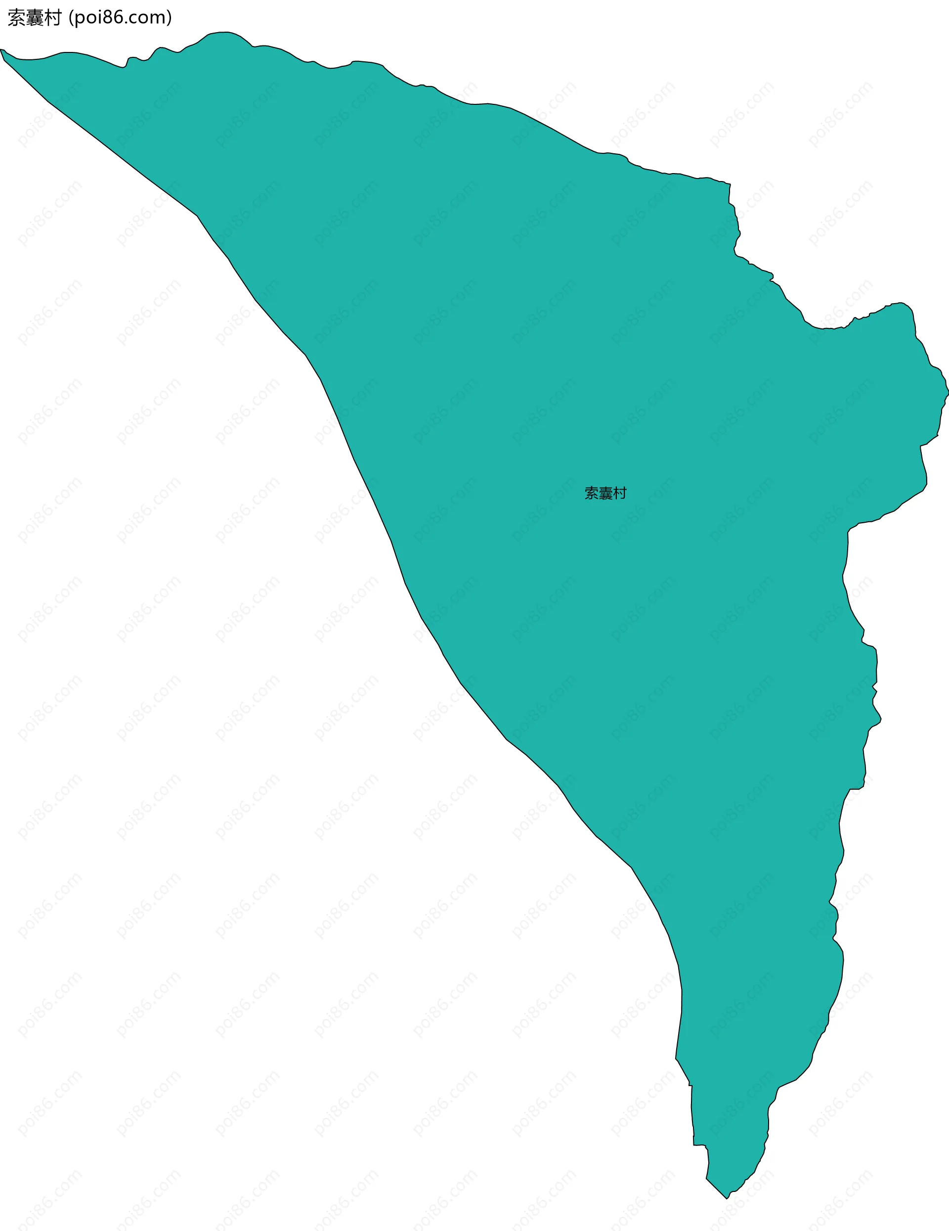 索囊村边界地图