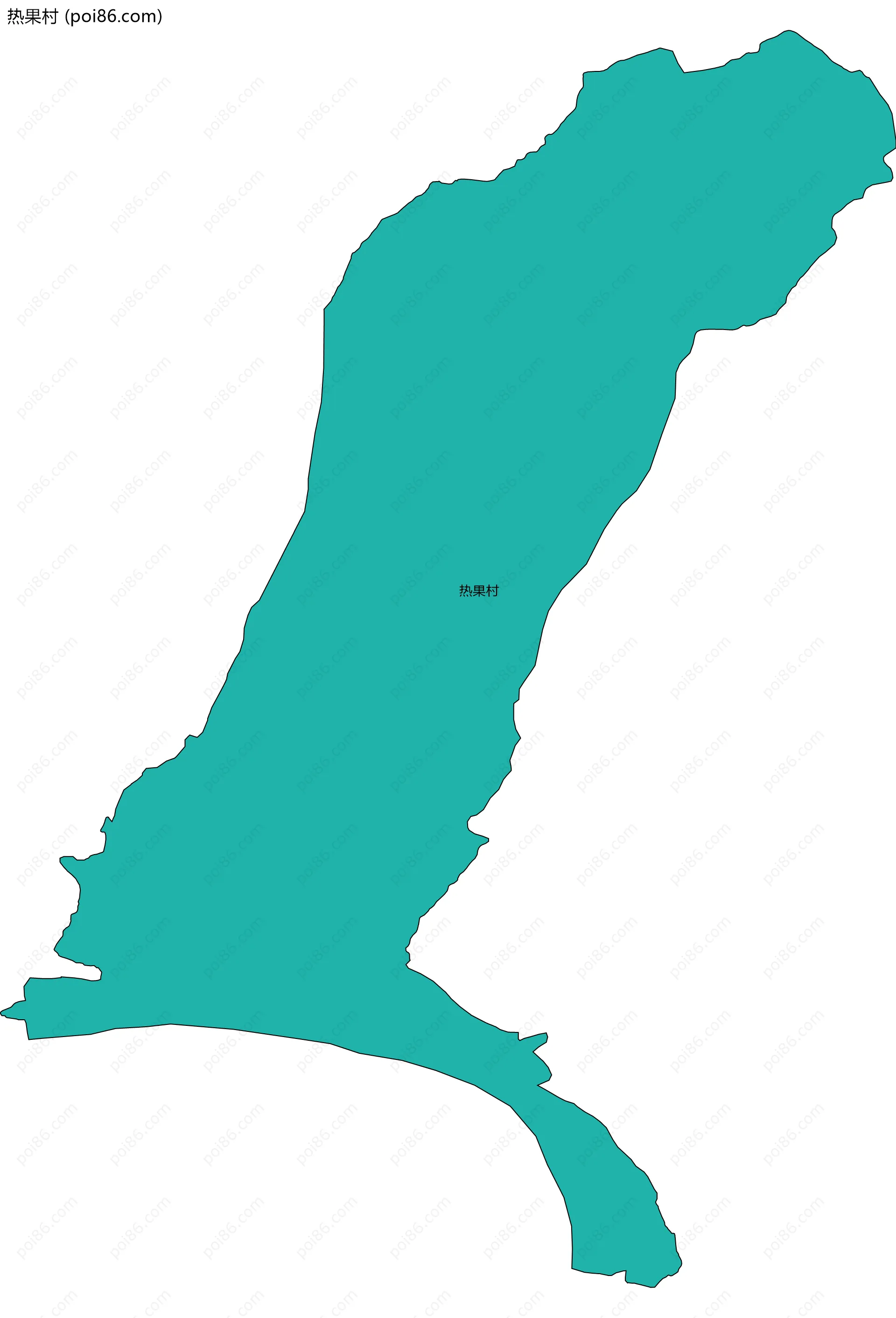 热果村边界地图