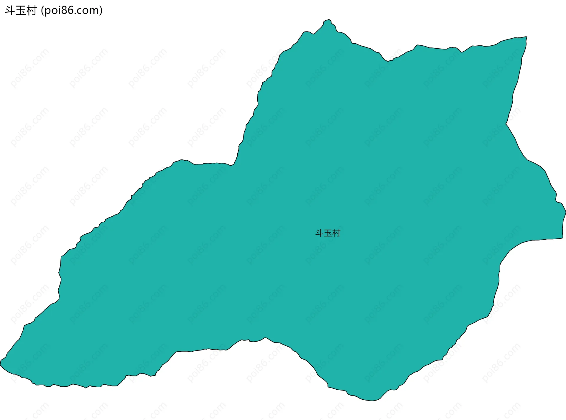 斗玉村边界地图