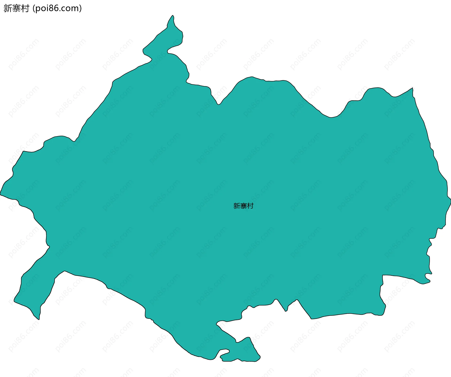 新寨村边界地图