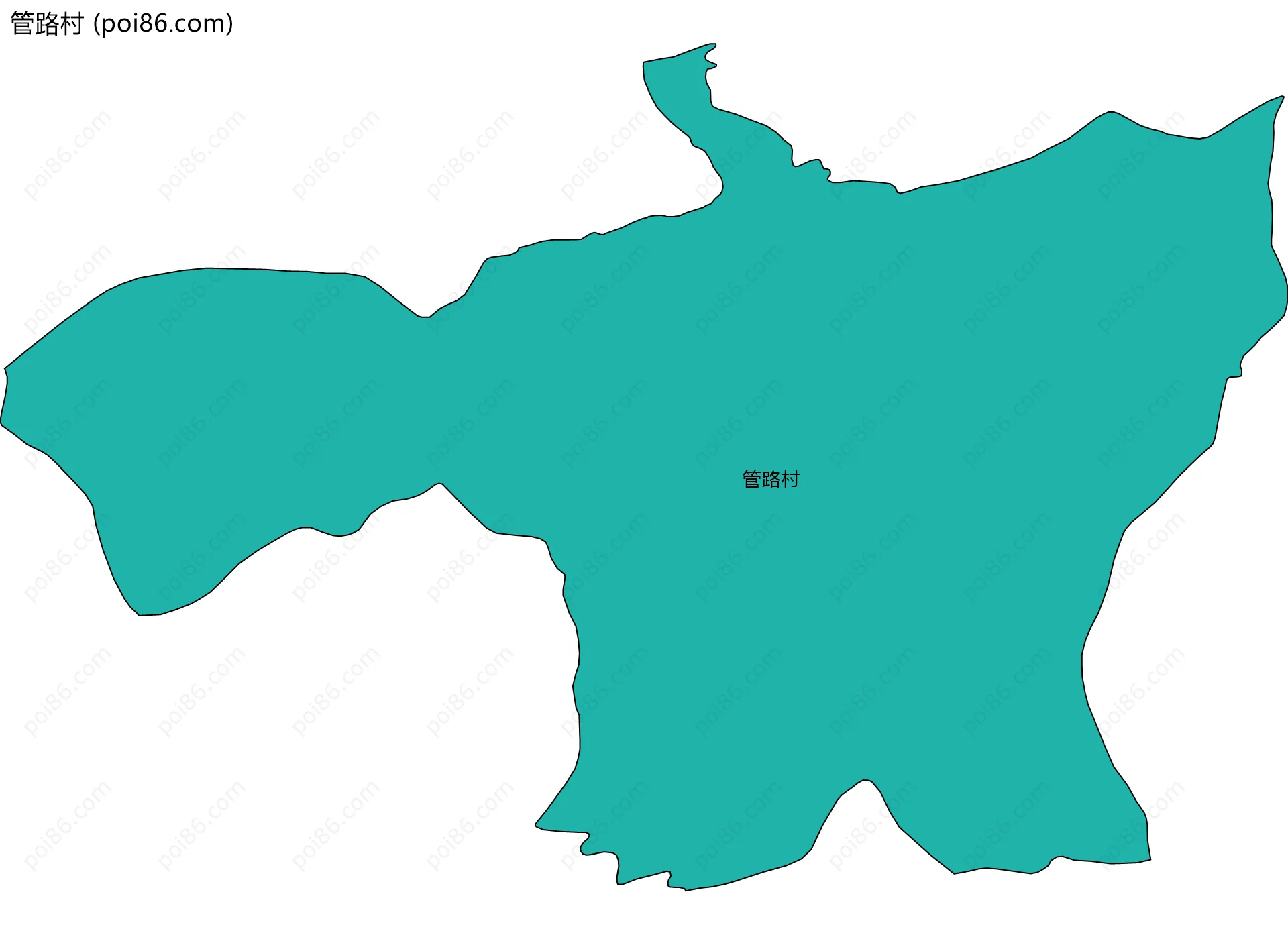 管路村边界地图