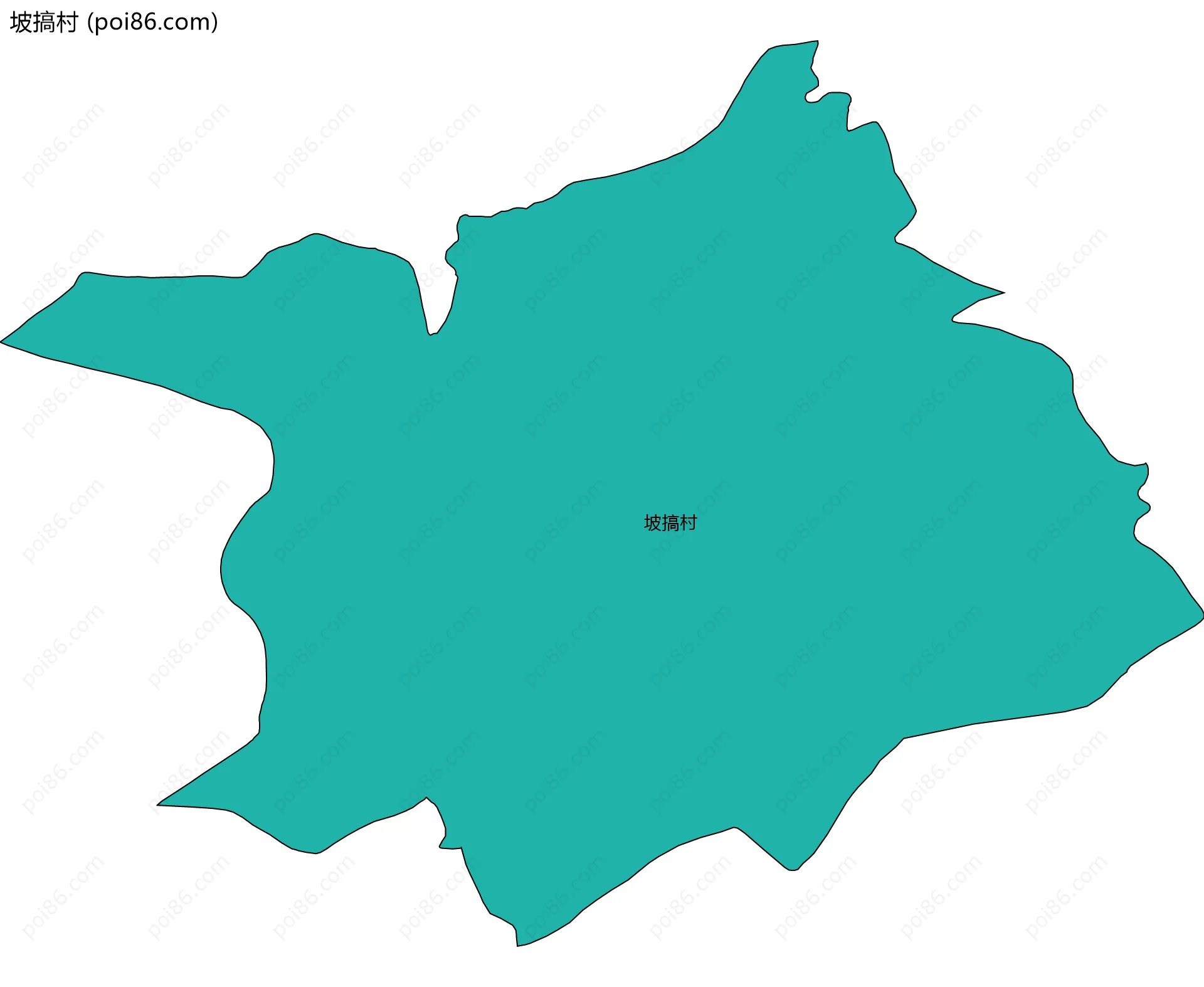 坡搞村边界地图