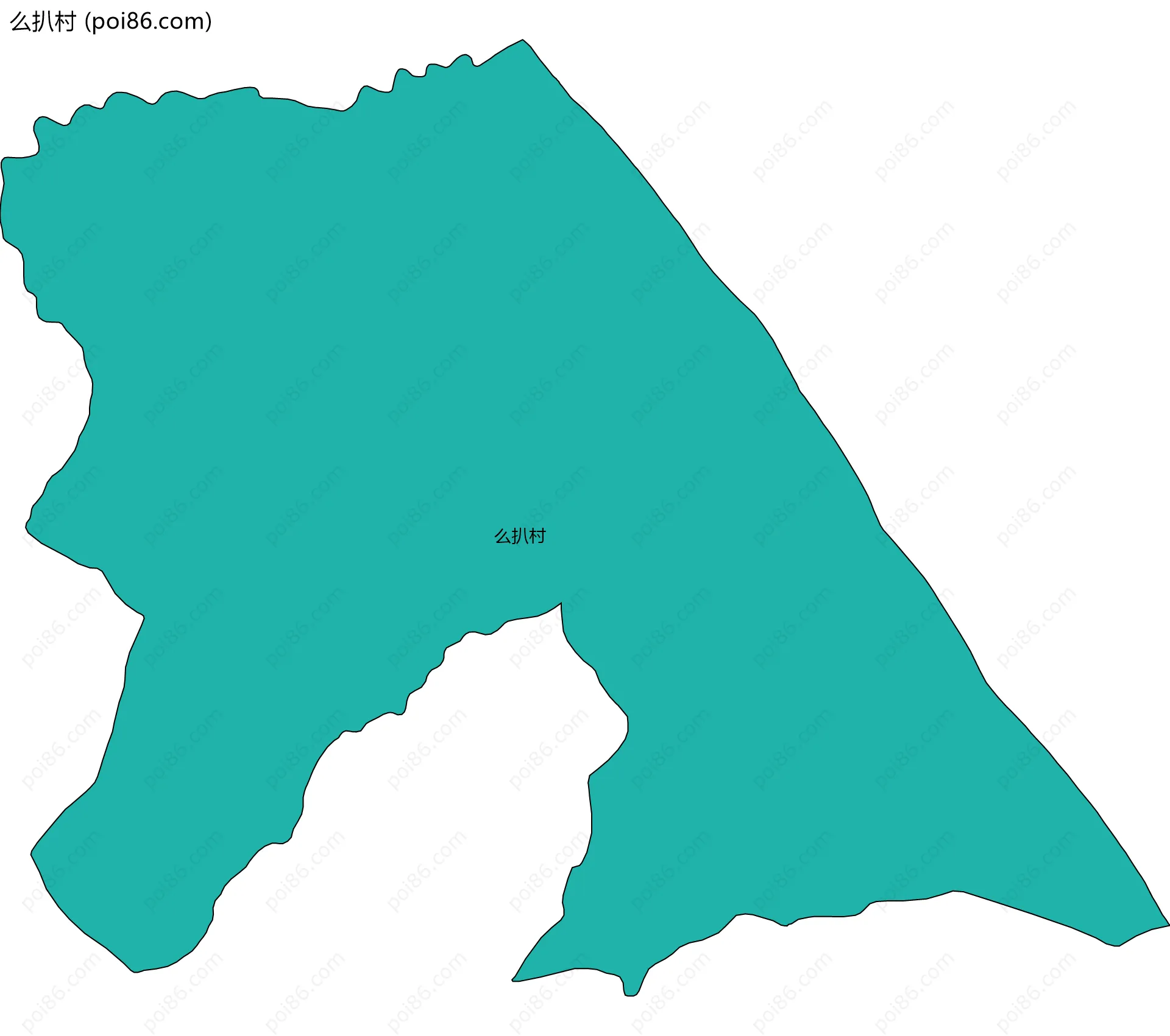 么扒村边界地图