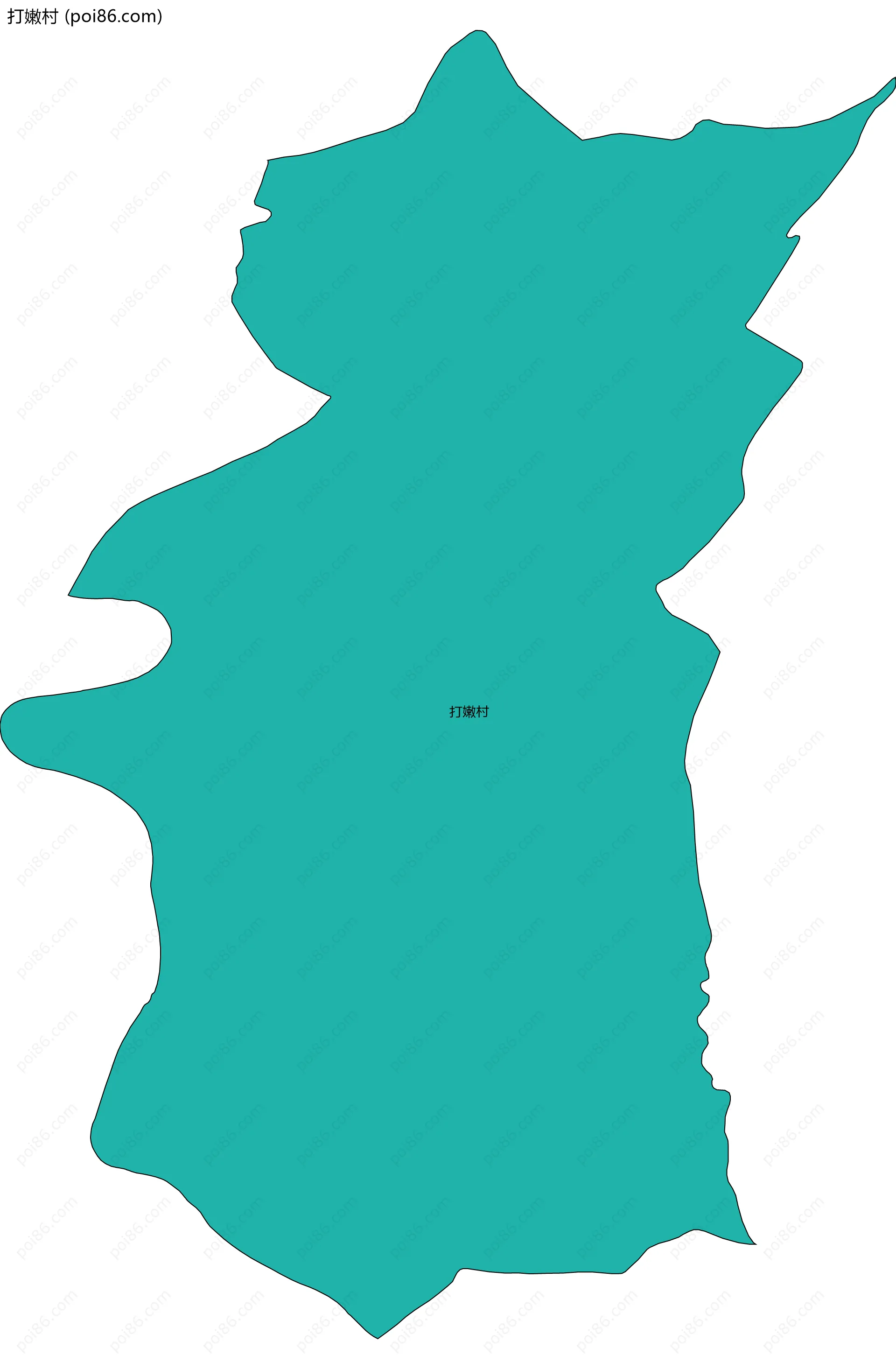 打嫩村边界地图