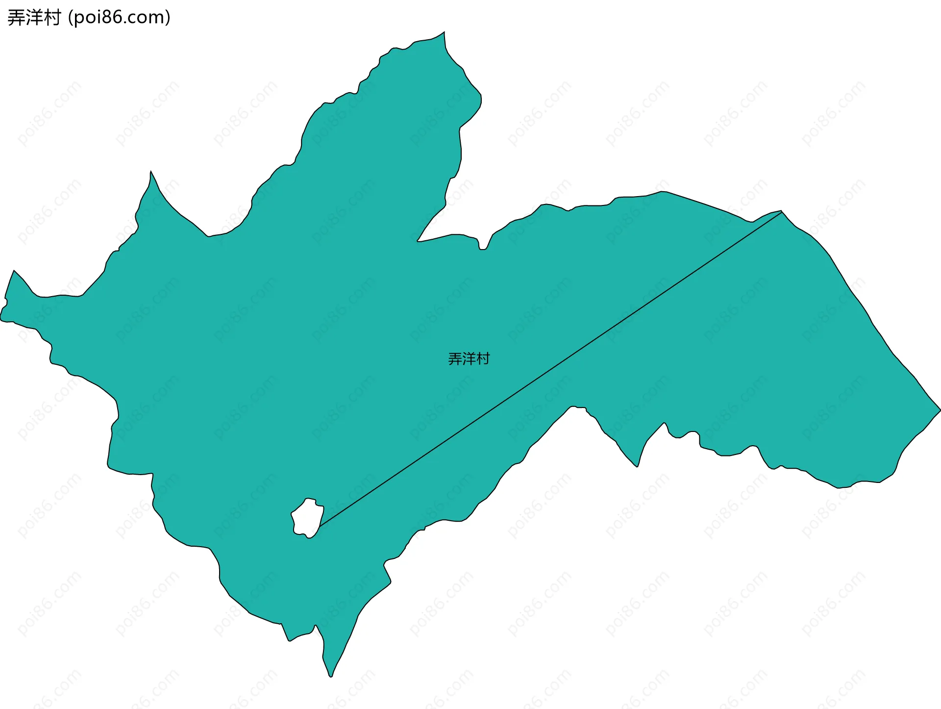 弄洋村边界地图