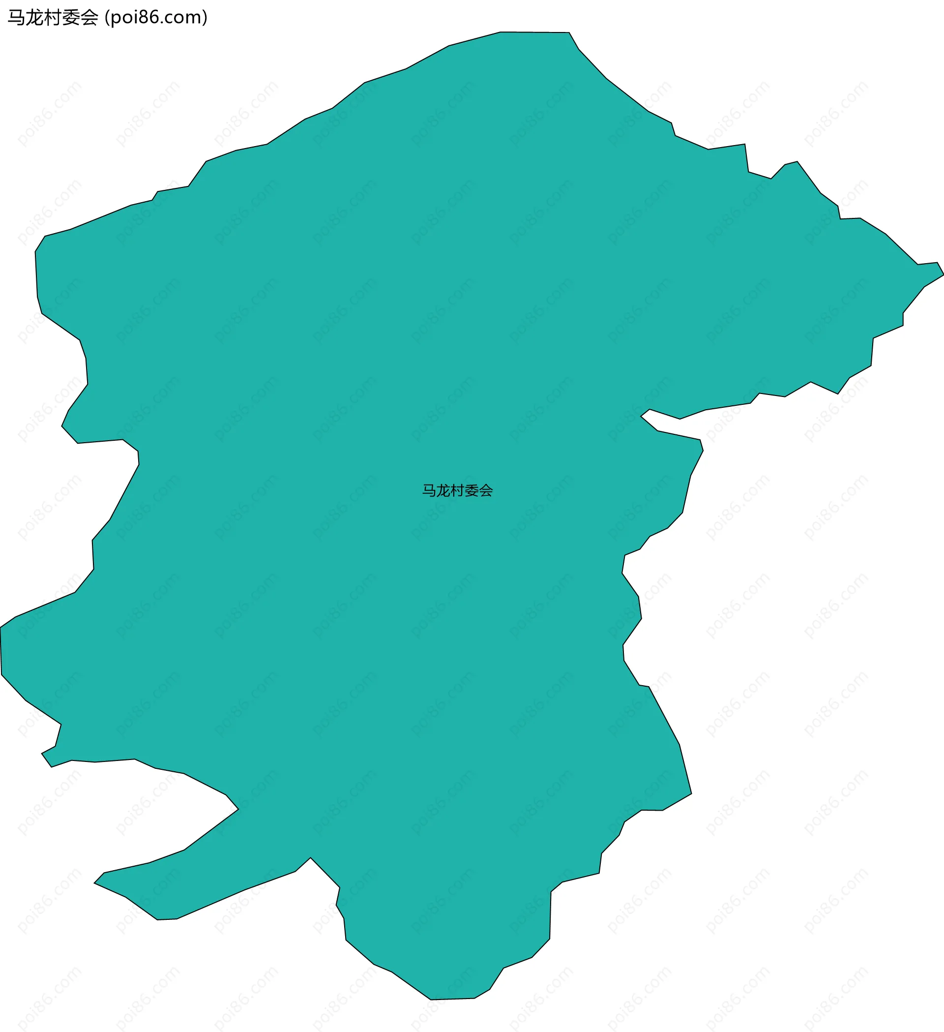 马龙村委会边界地图