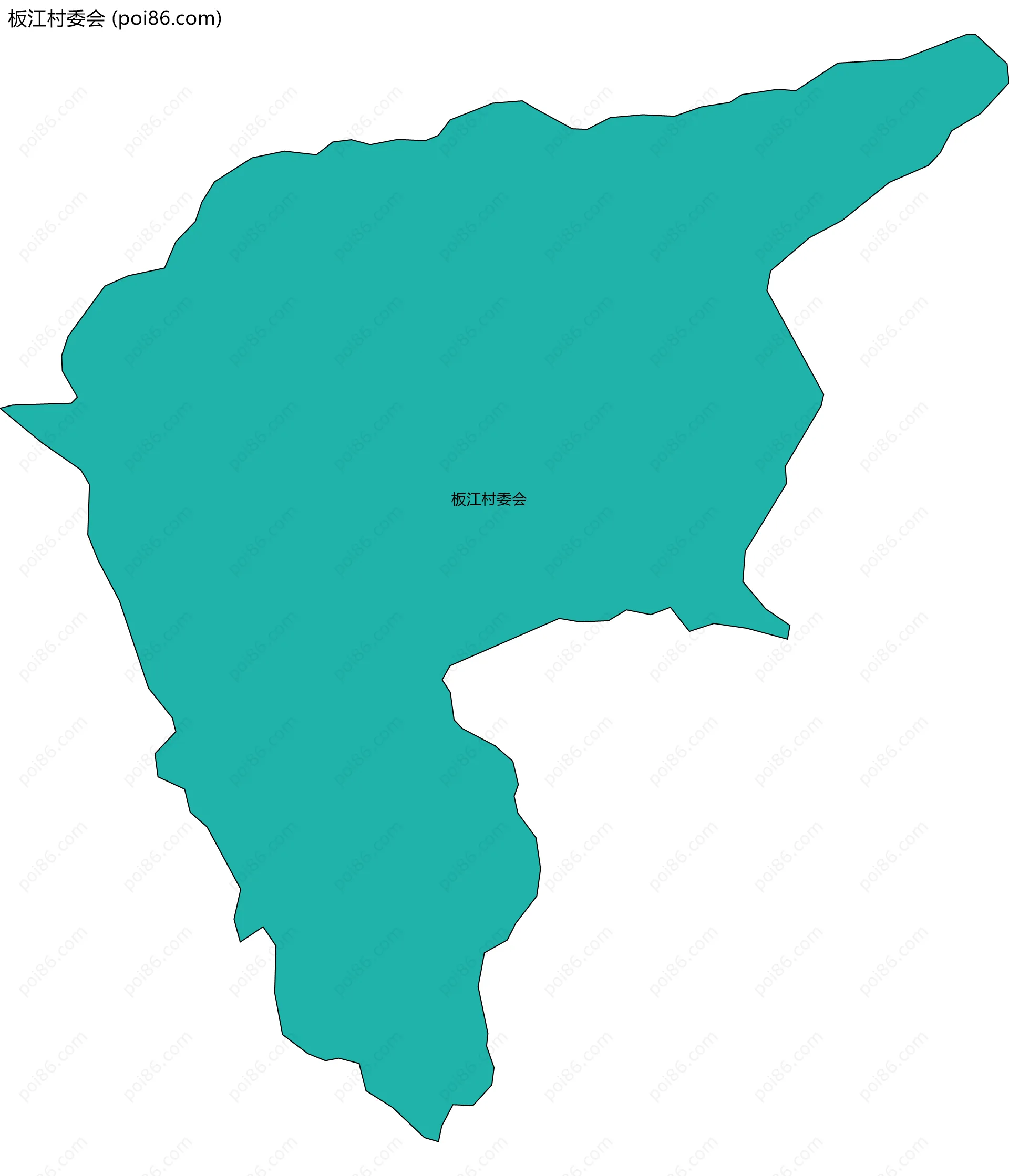 板江村委会边界地图