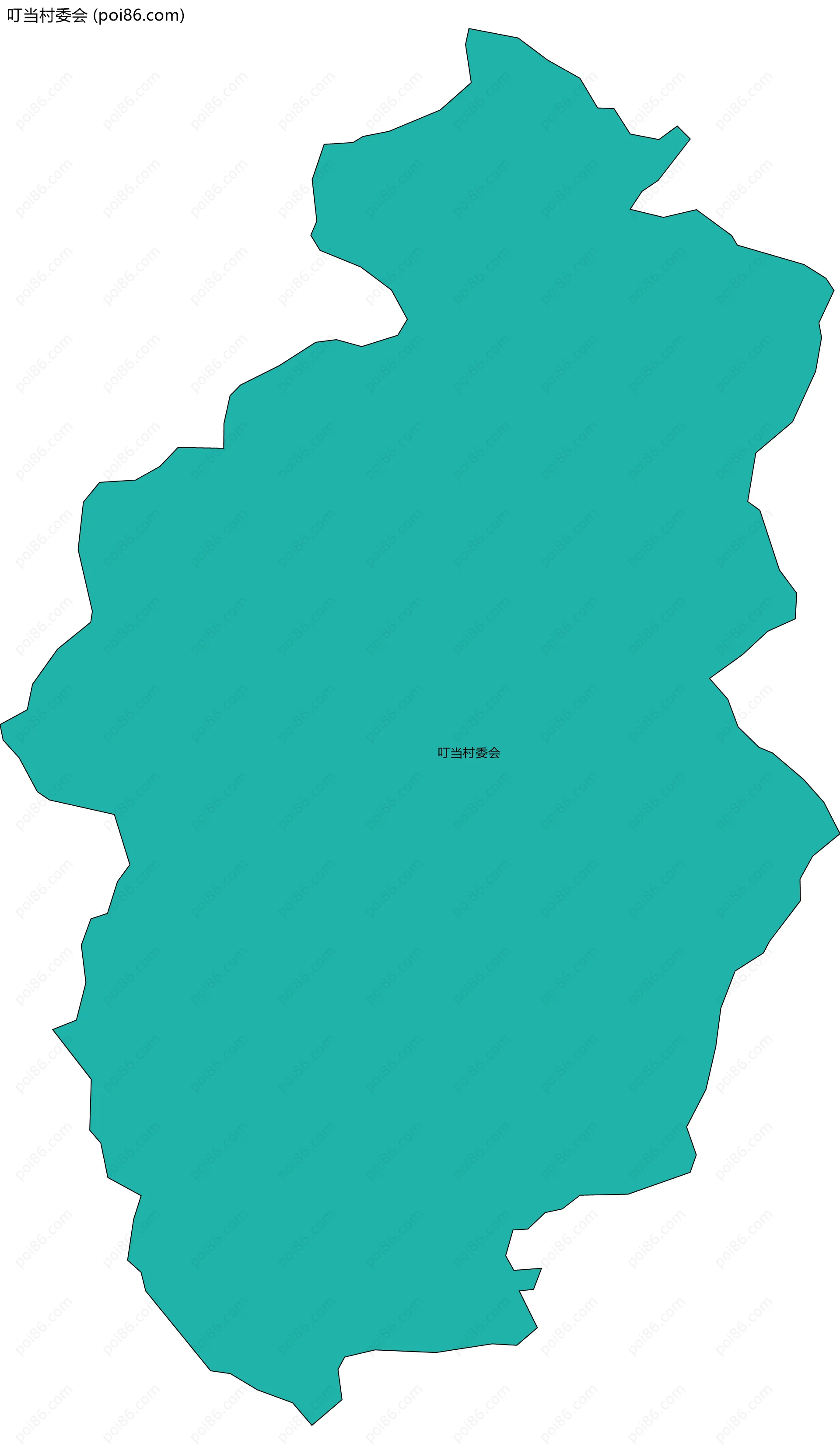 叮当村委会边界地图