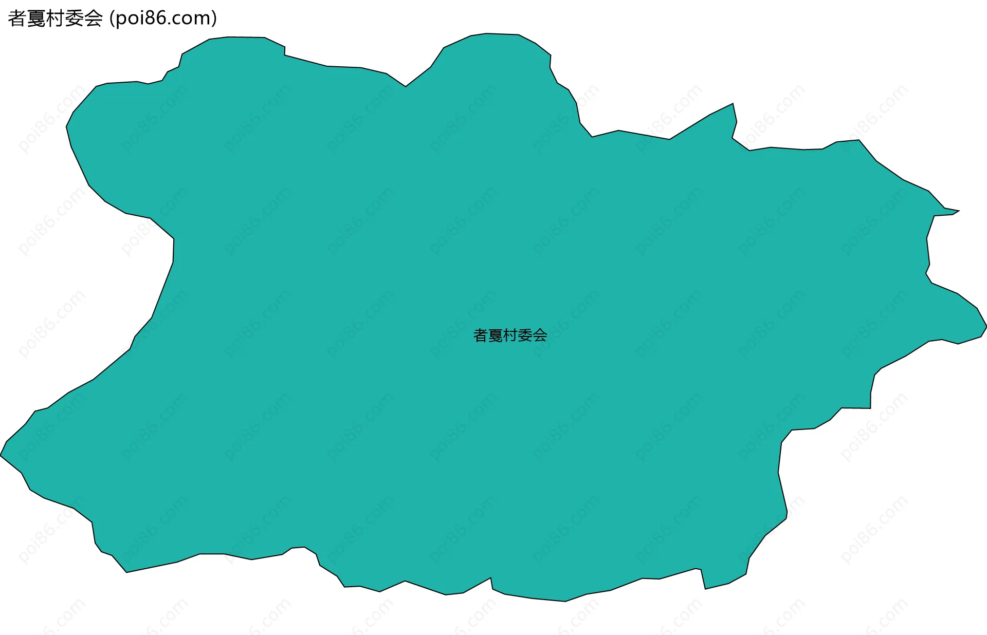 者戛村委会边界地图