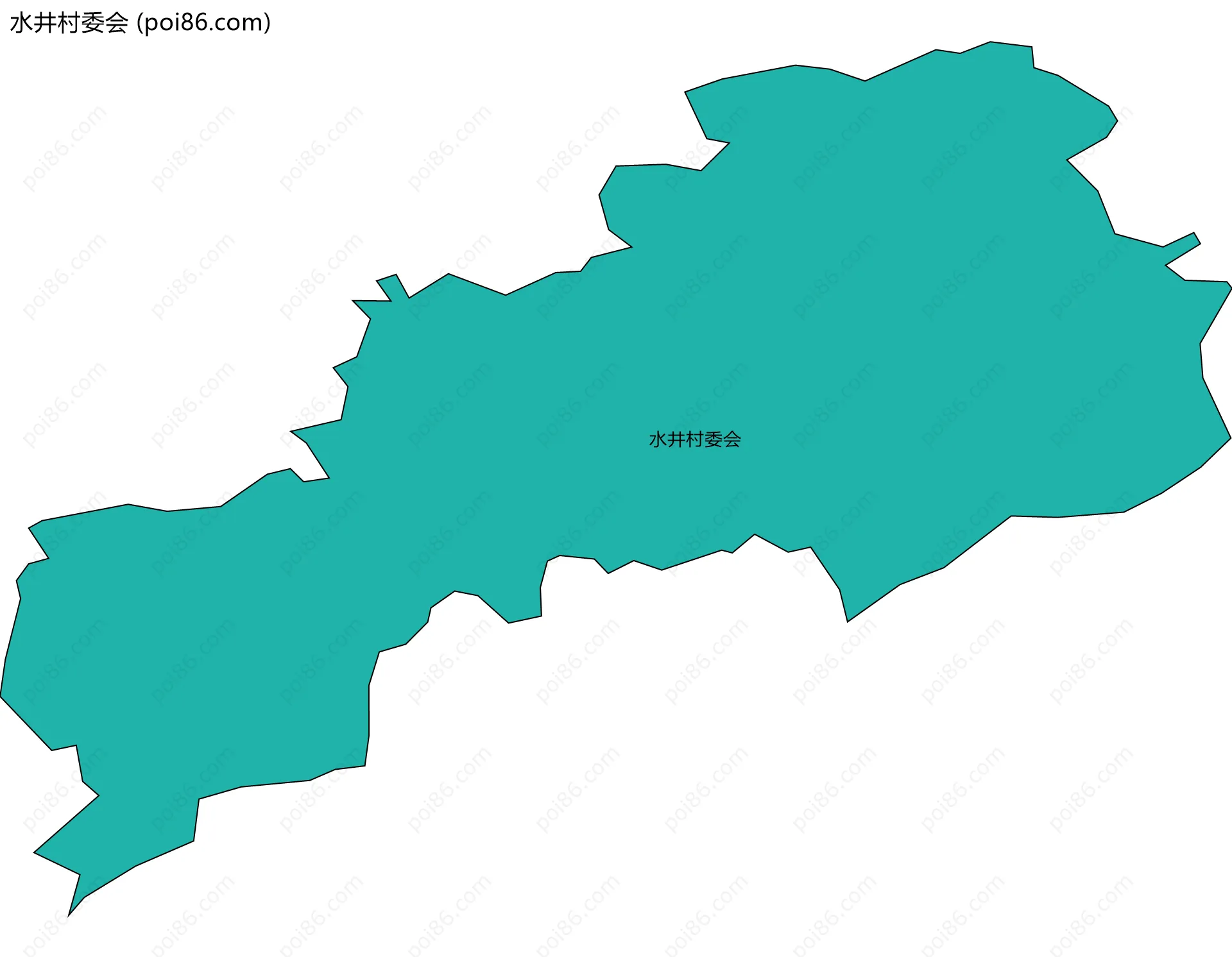 水井村委会边界地图