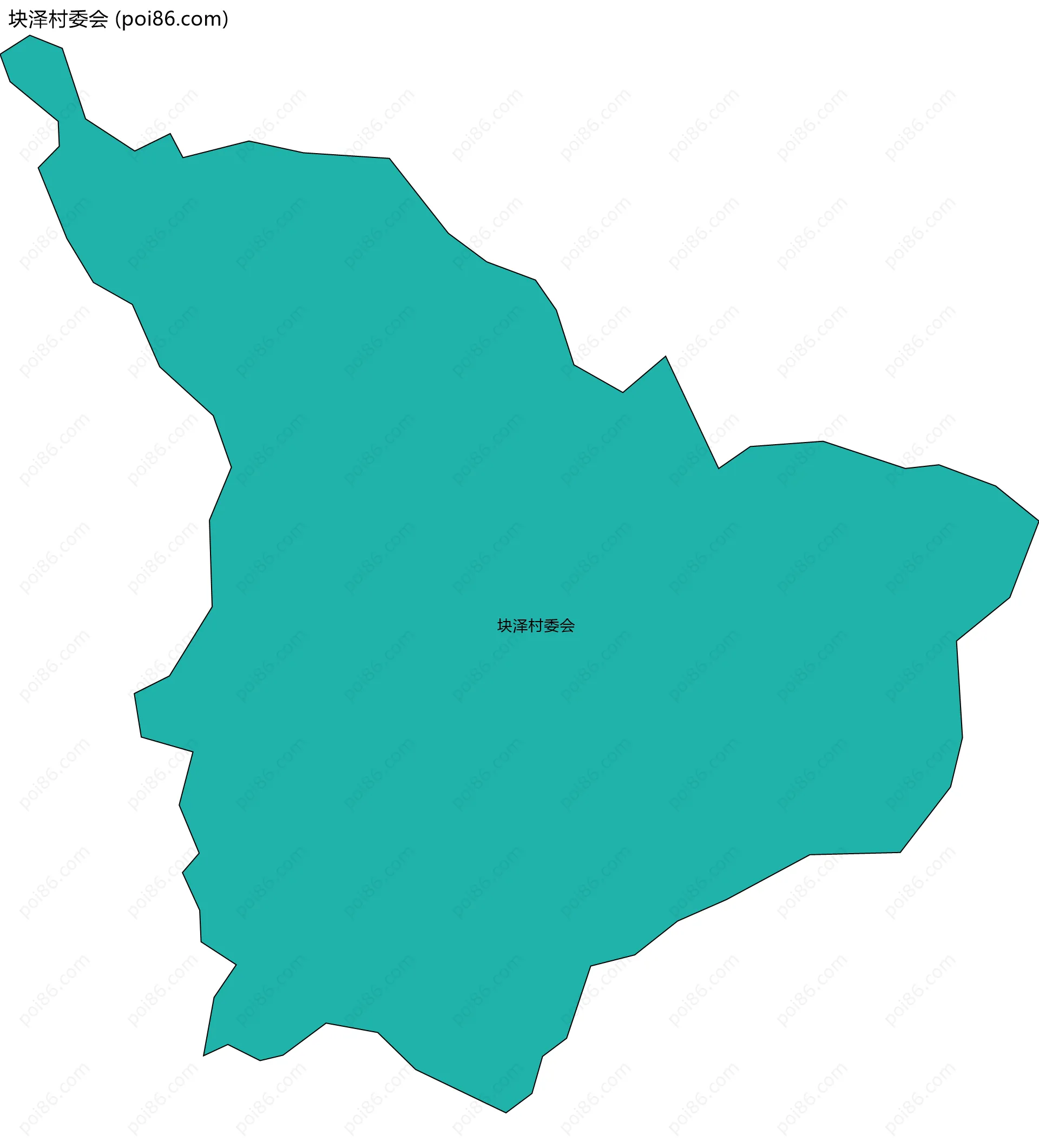 块泽村委会边界地图