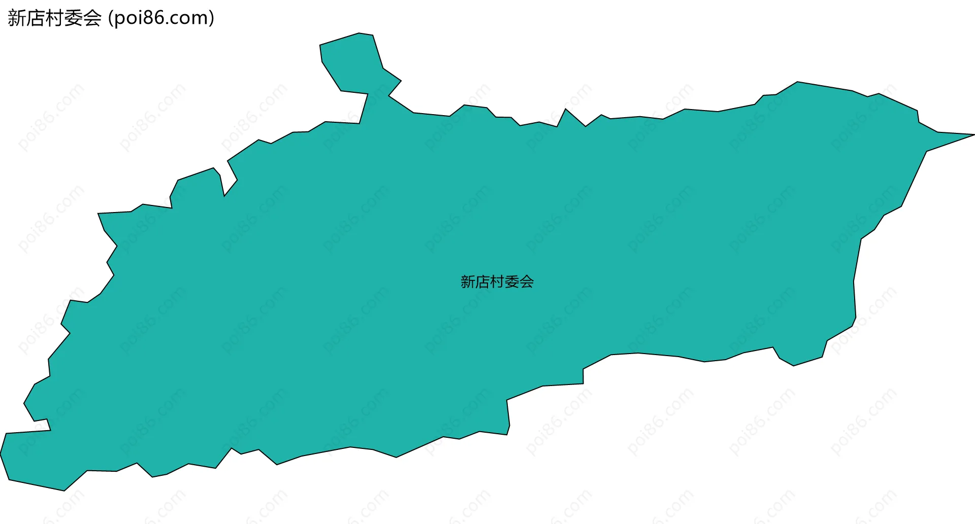 新店村委会边界地图