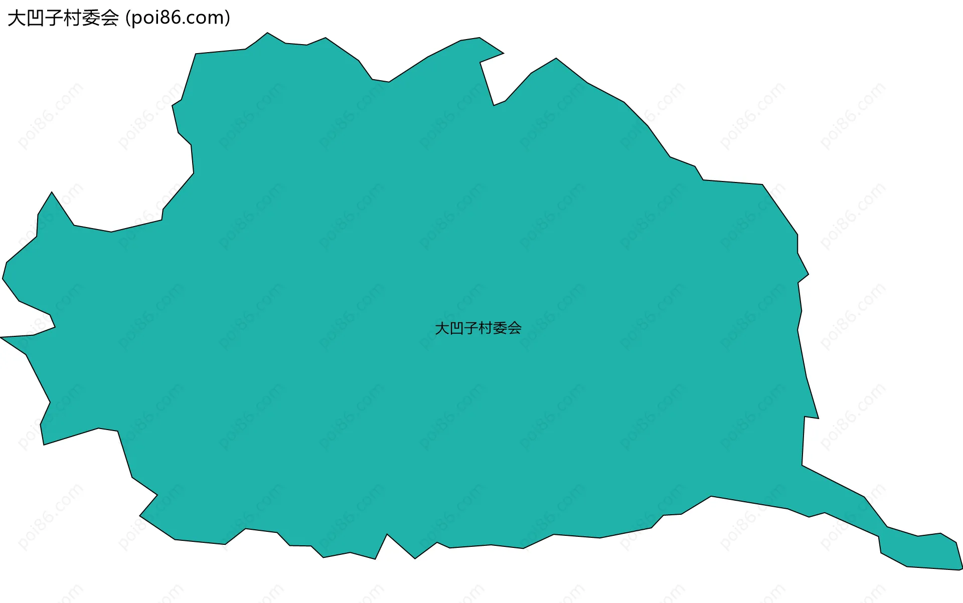 大凹子村委会边界地图