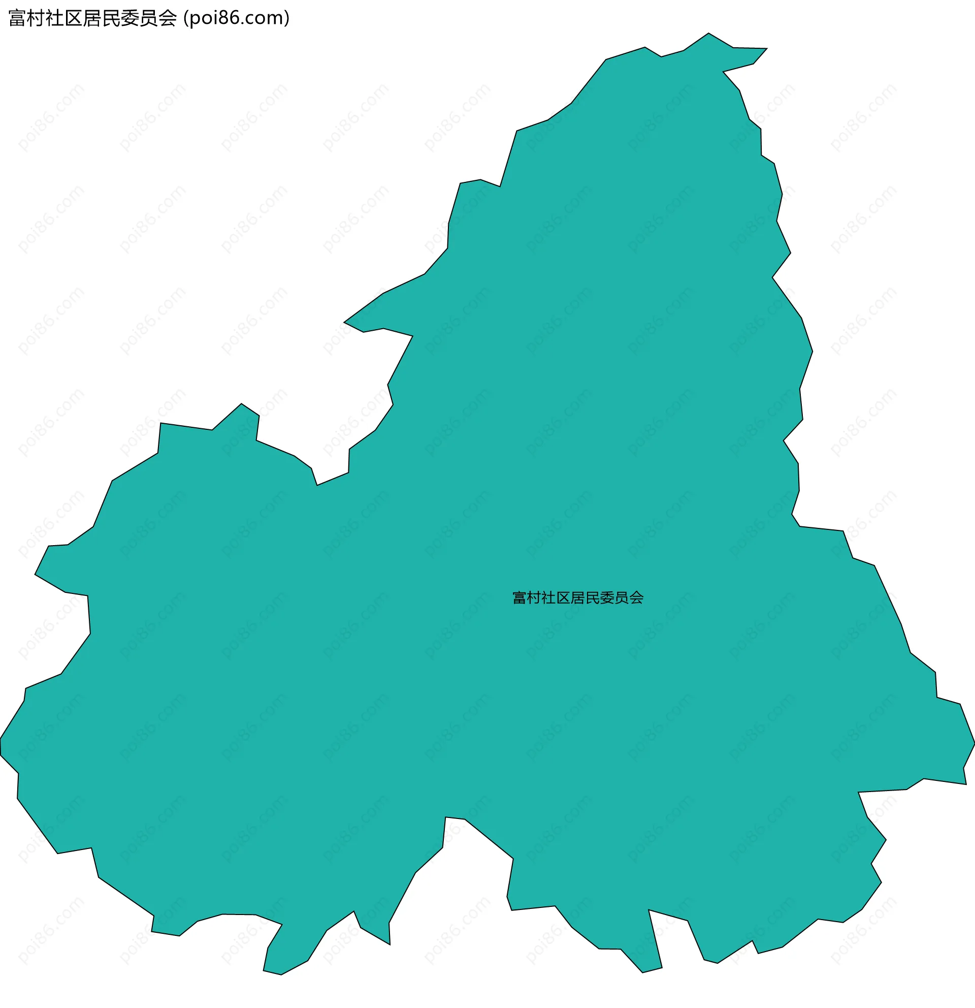 富村社区居民委员会边界地图
