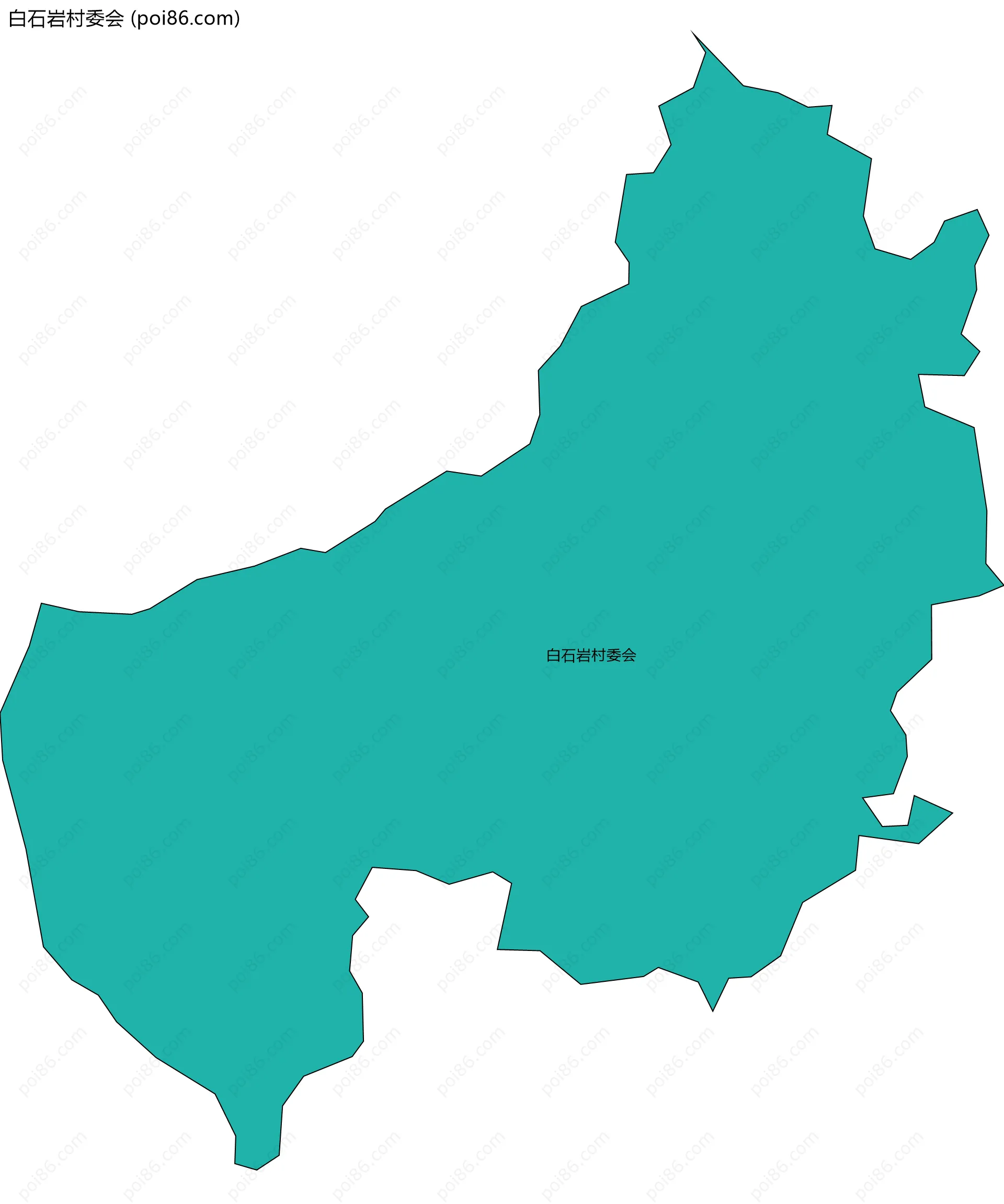 白石岩村委会边界地图