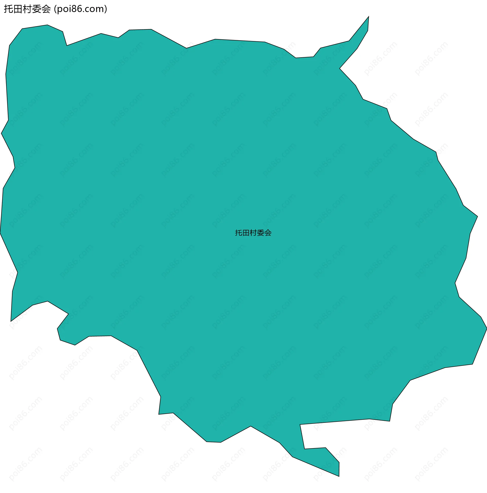 托田村委会边界地图