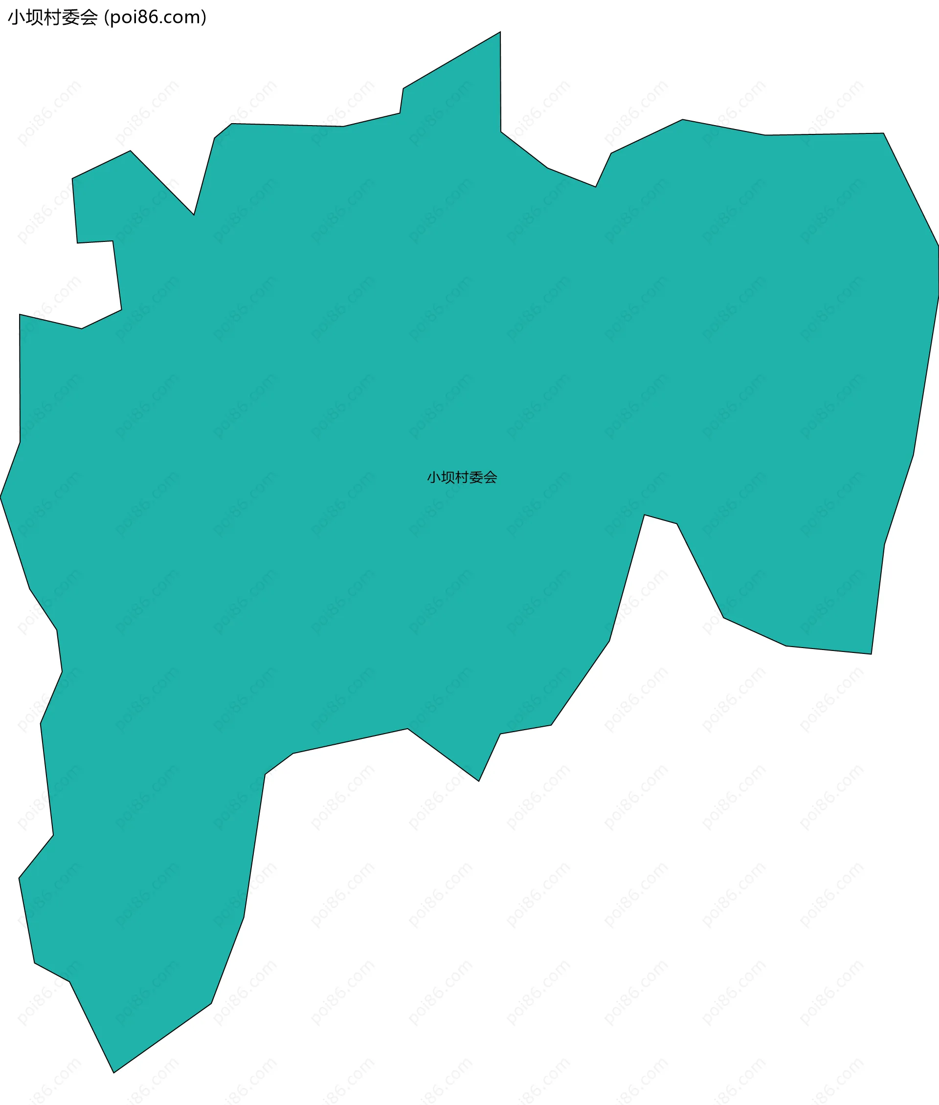 小坝村委会边界地图