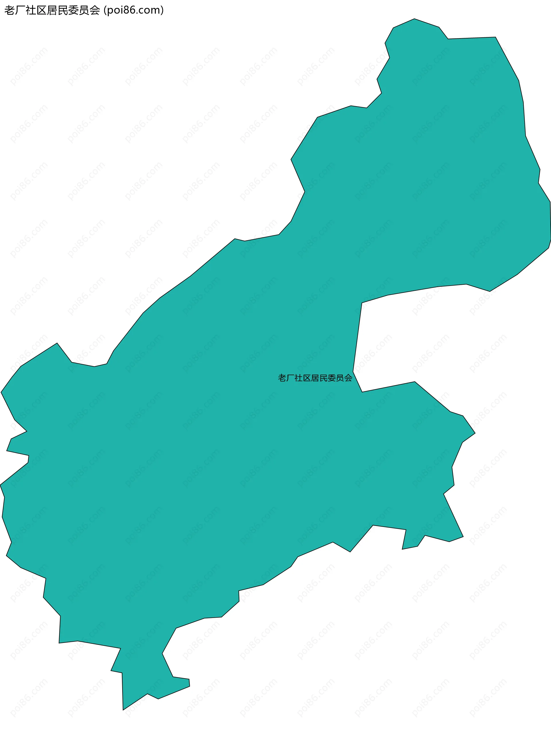 老厂社区居民委员会边界地图