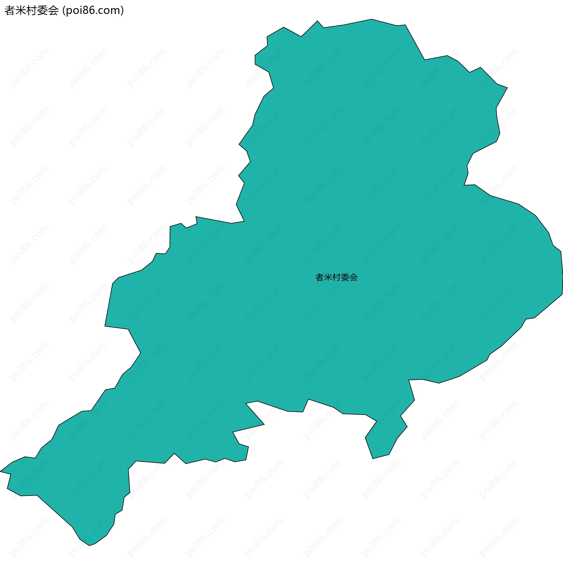 者米村委会边界地图