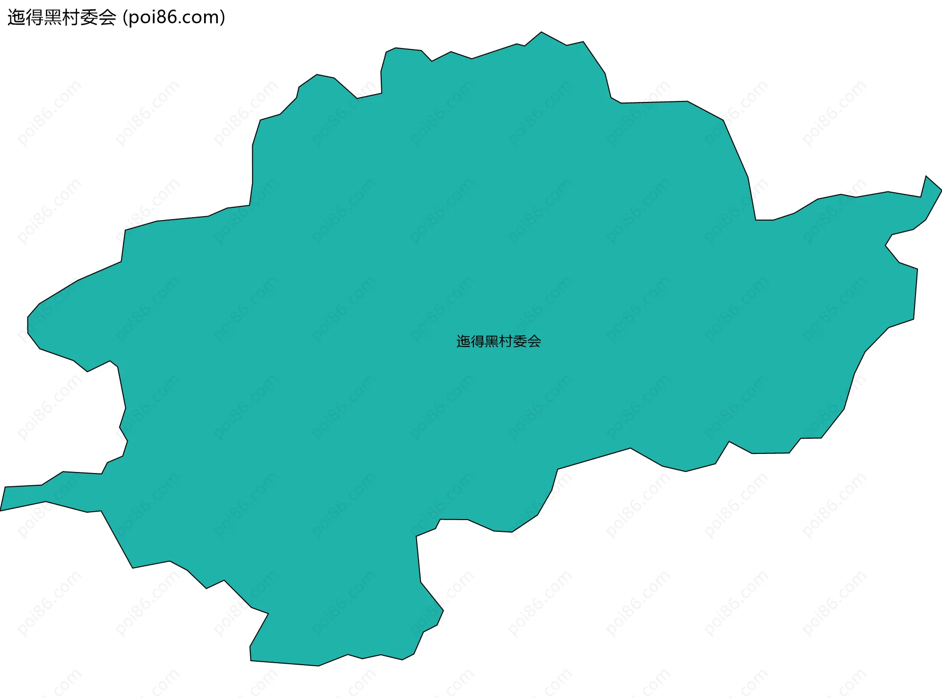 迤得黑村委会边界地图
