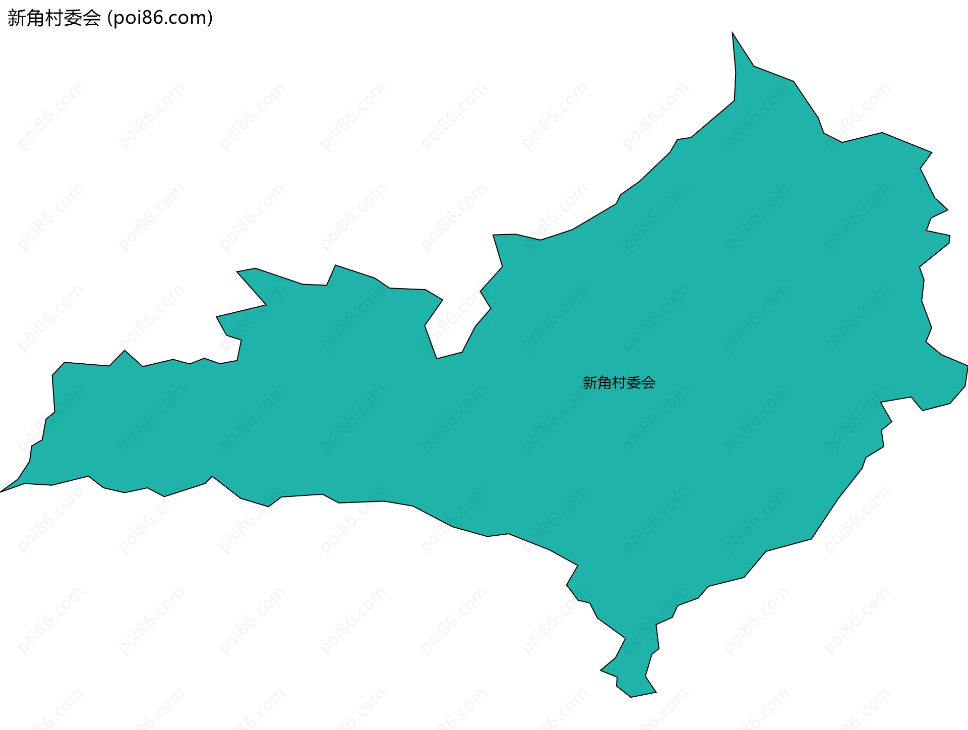 新角村委会边界地图