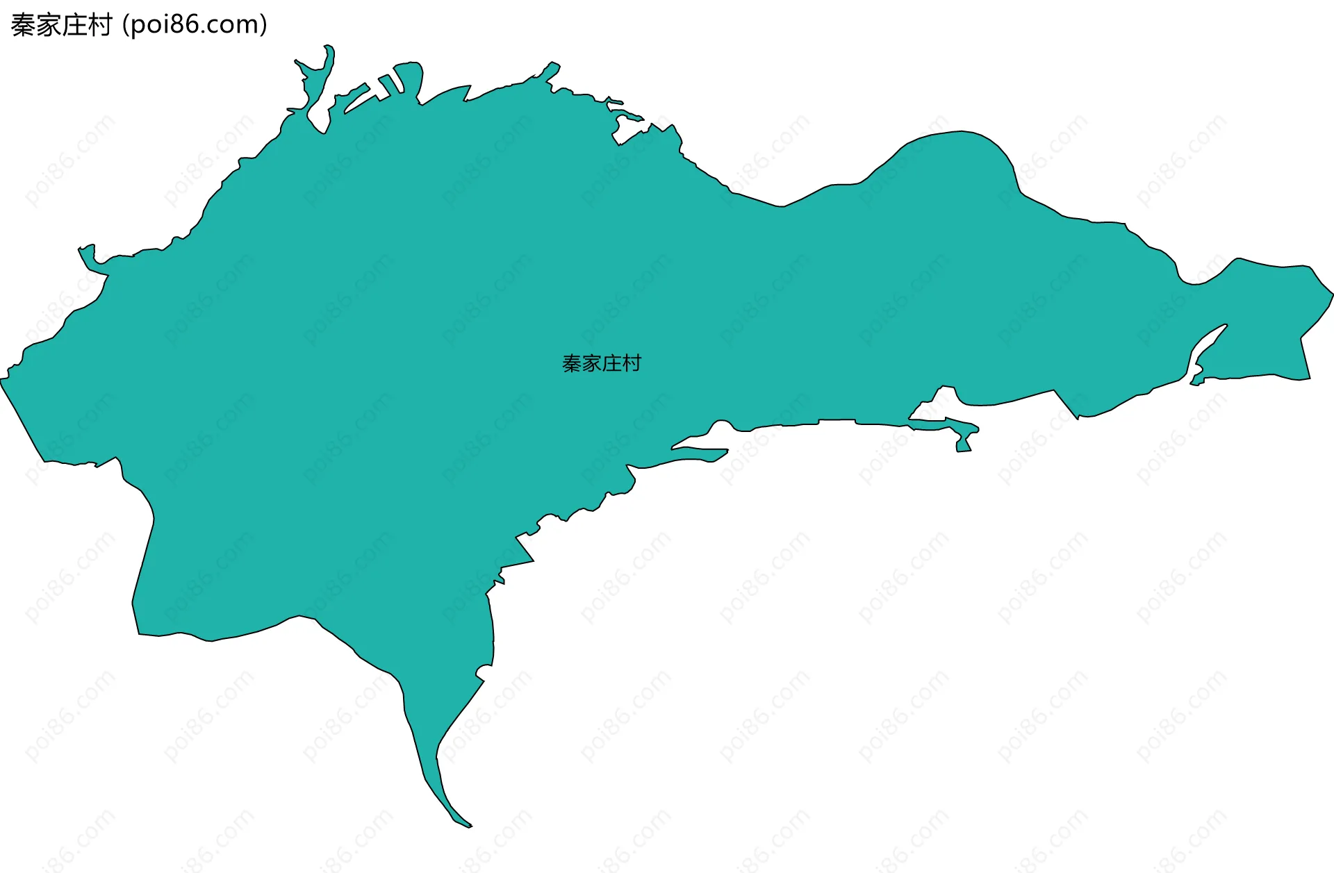 秦家庄村边界地图