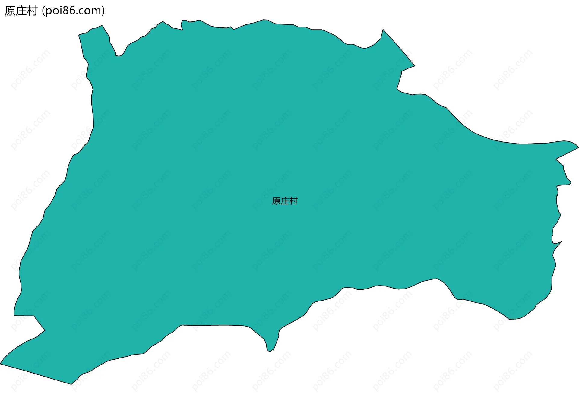 原庄村边界地图