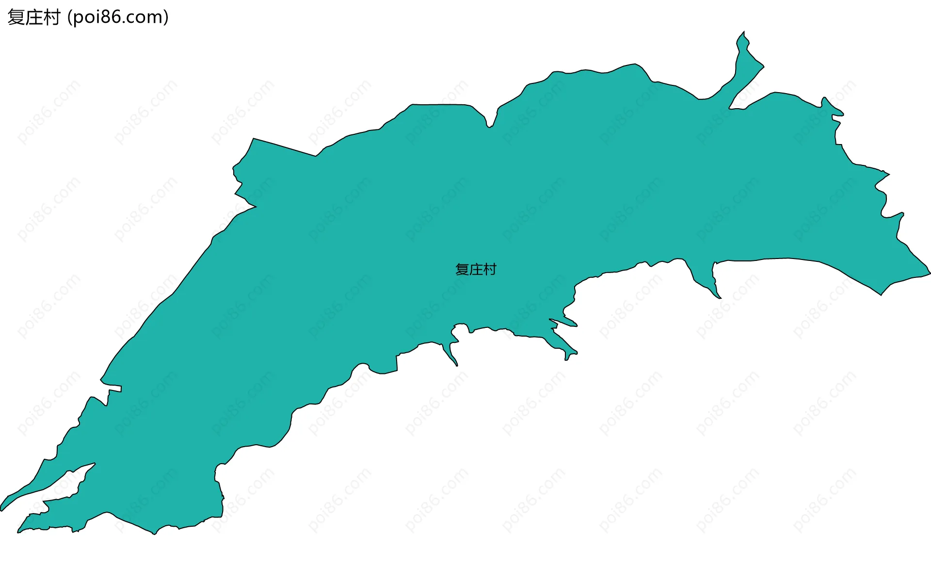 复庄村边界地图