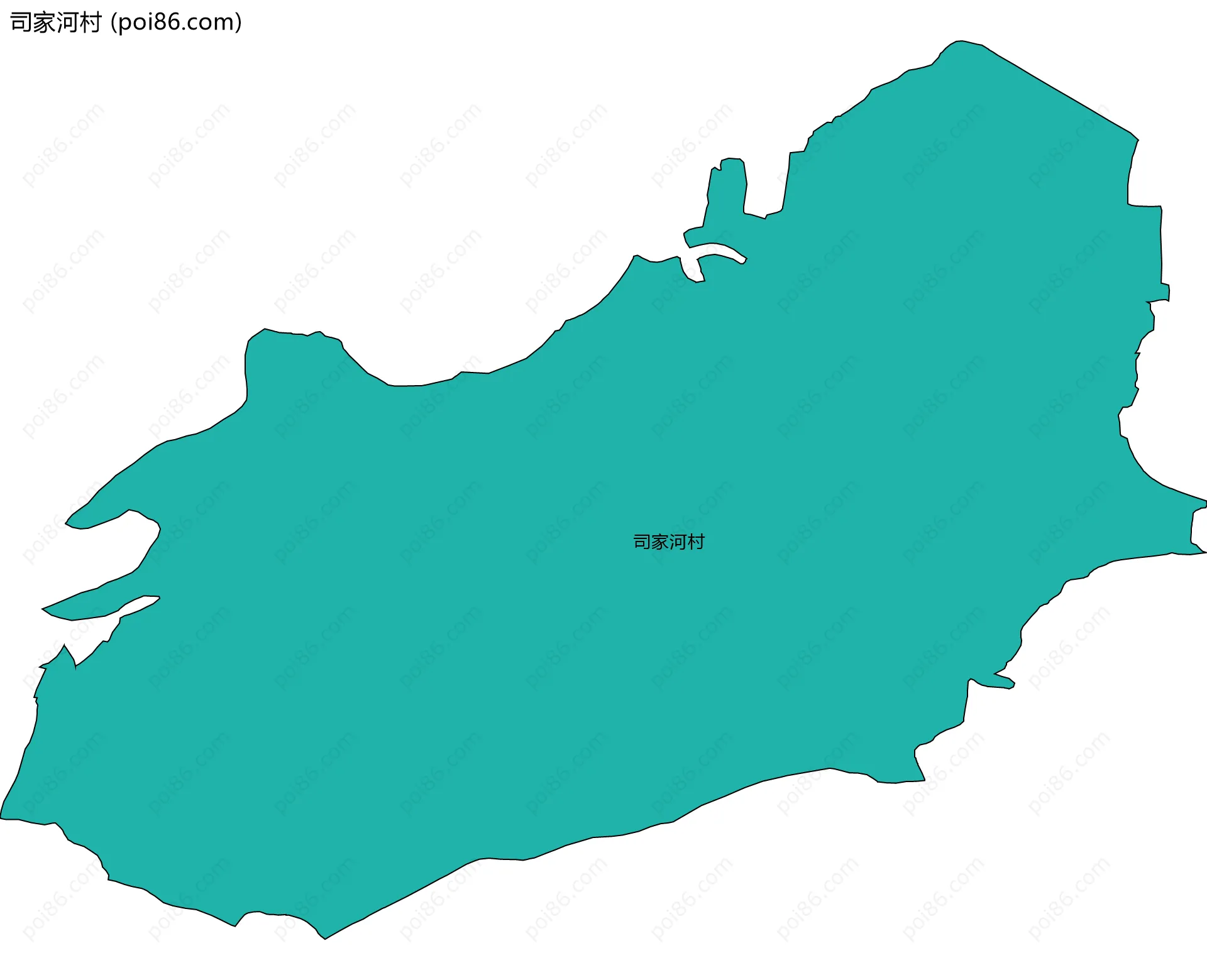 司家河村边界地图
