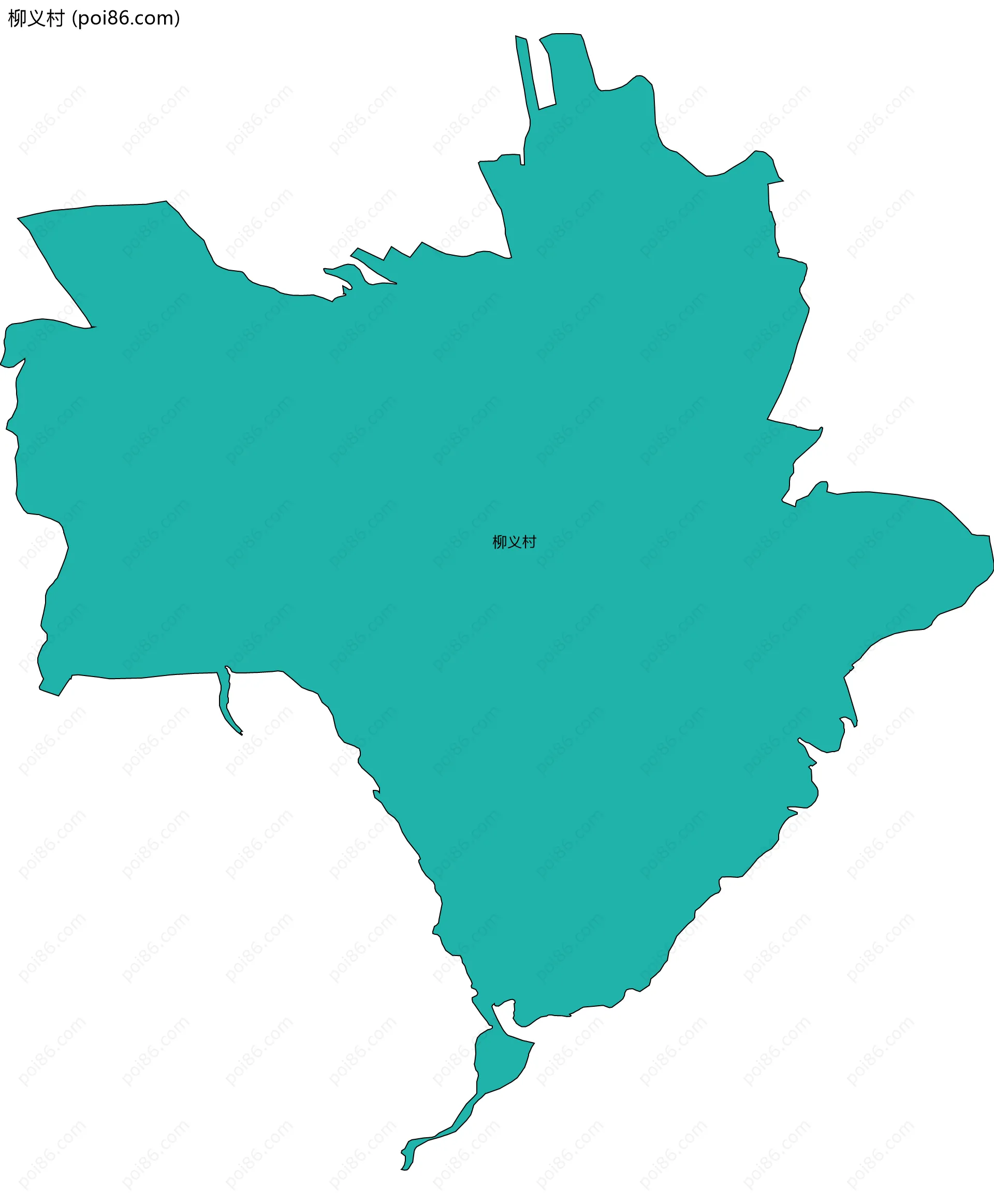 柳义村边界地图