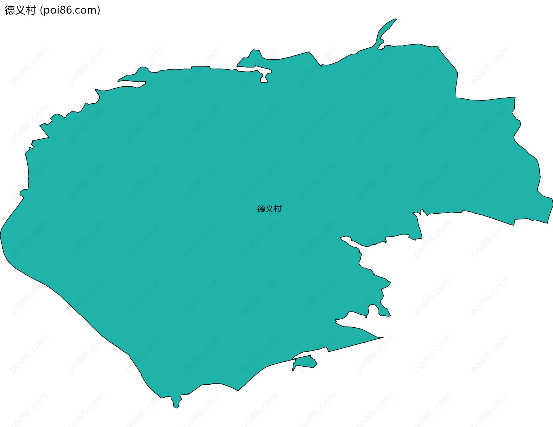 德义村边界地图