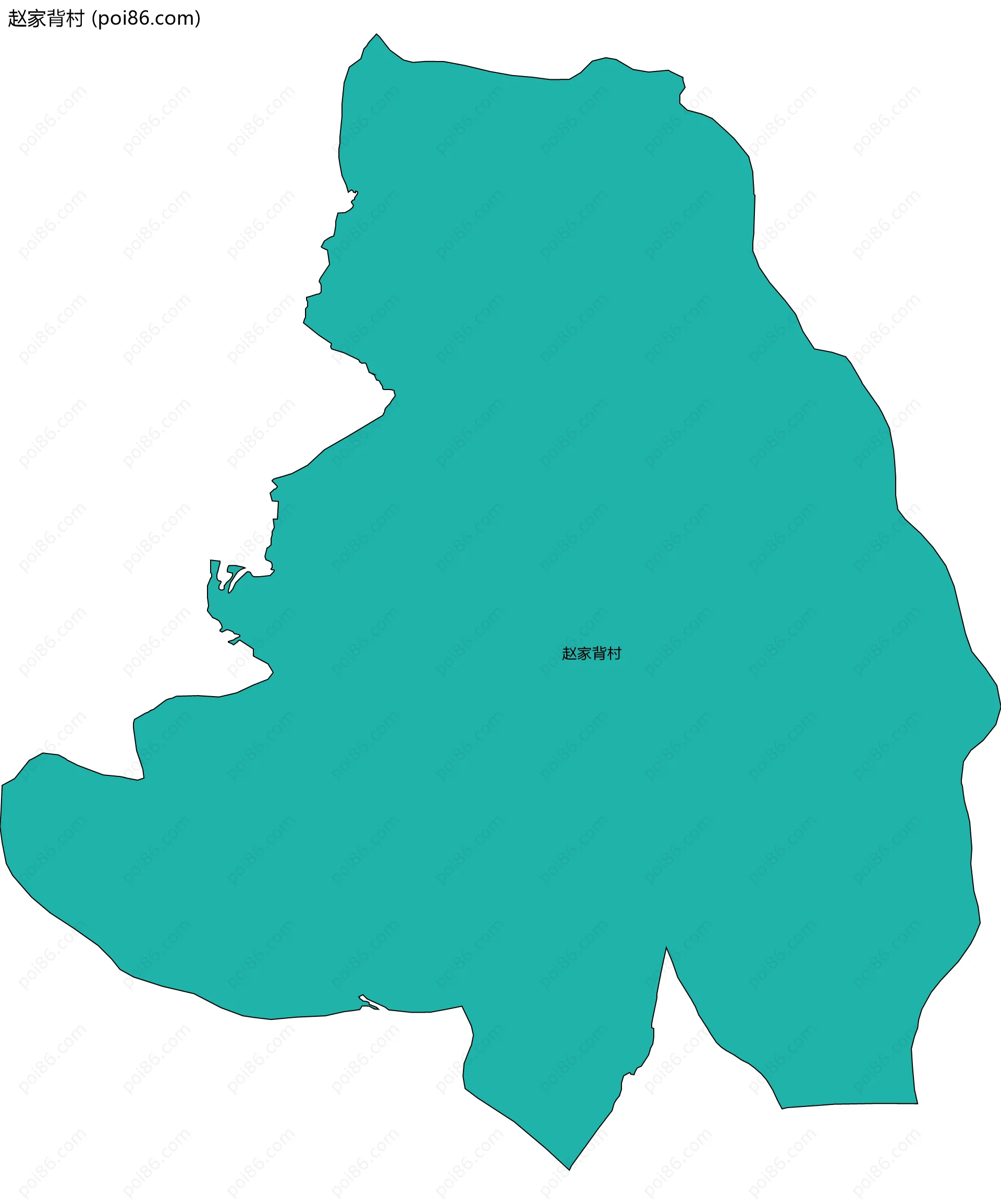 赵家背村边界地图