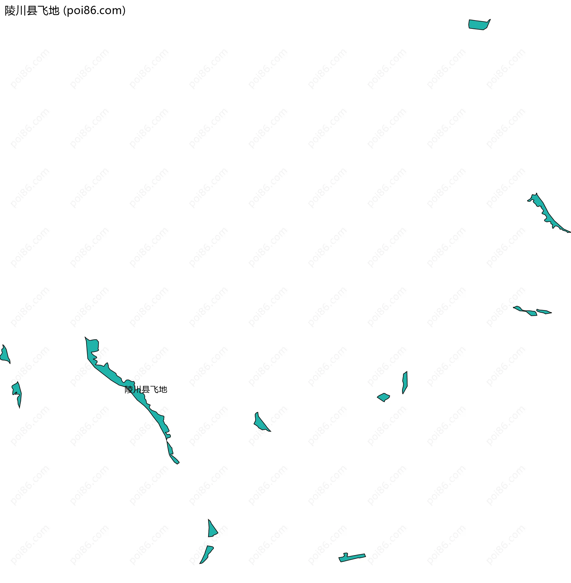 陵川县飞地边界地图