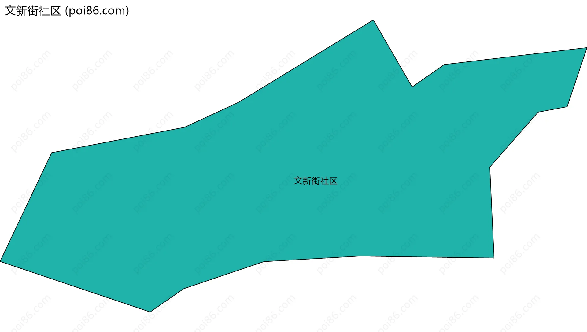 文新街社区边界地图