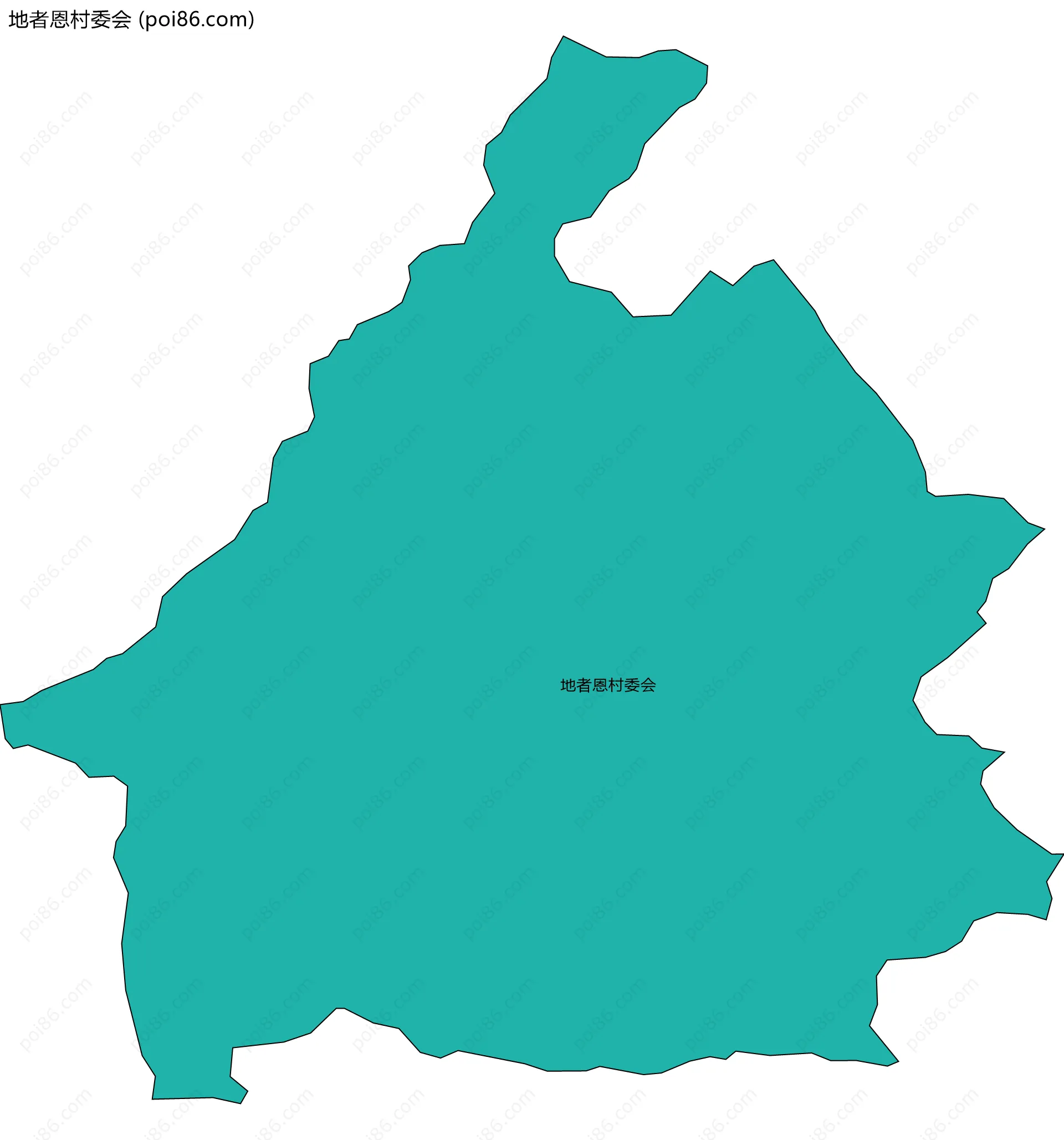 地者恩村委会边界地图