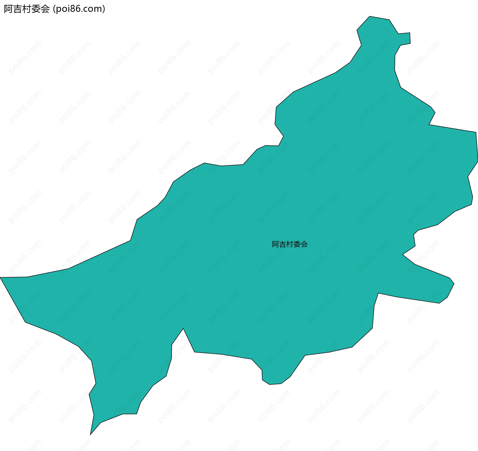 阿吉村委会边界地图