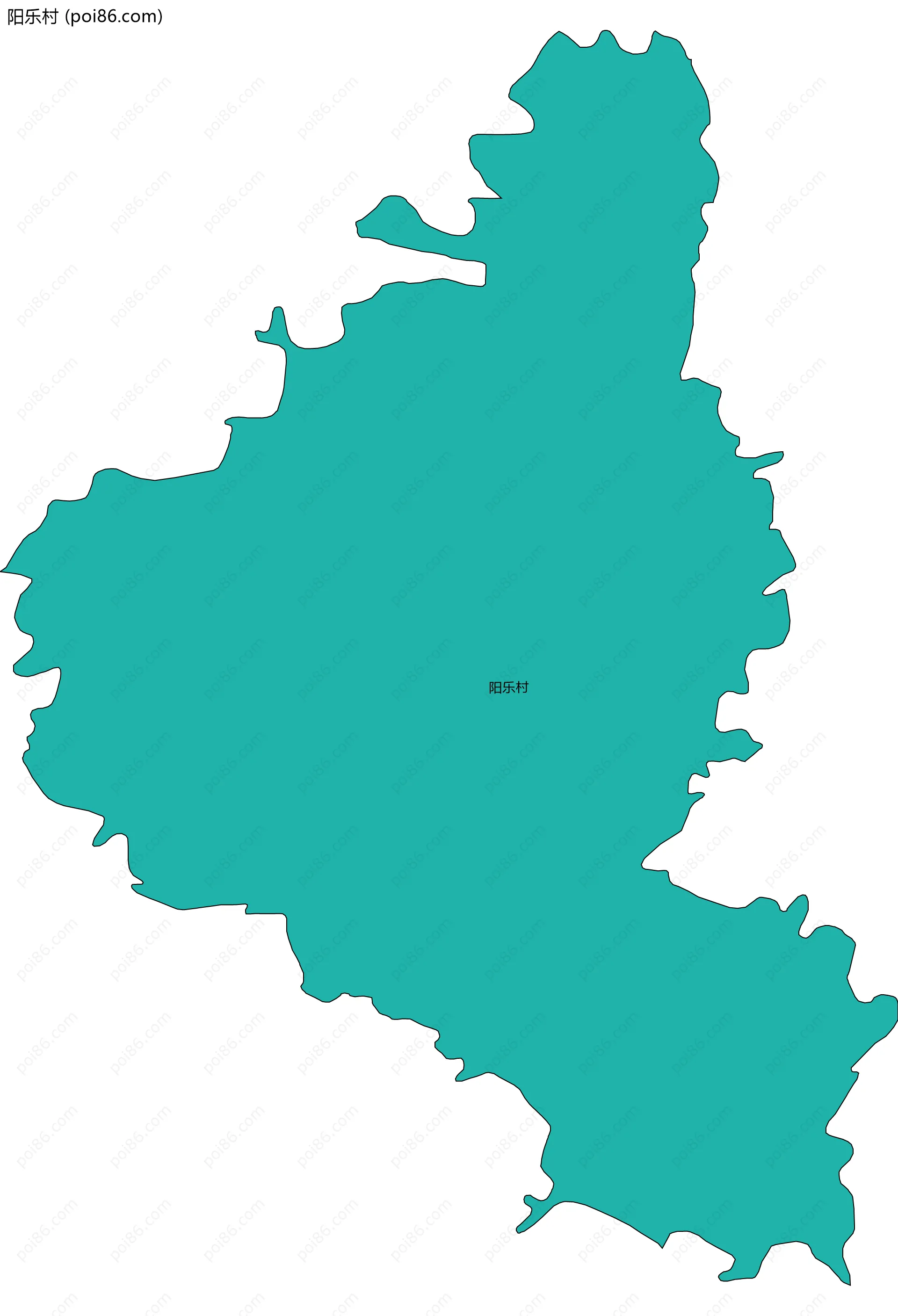 阳乐村边界地图