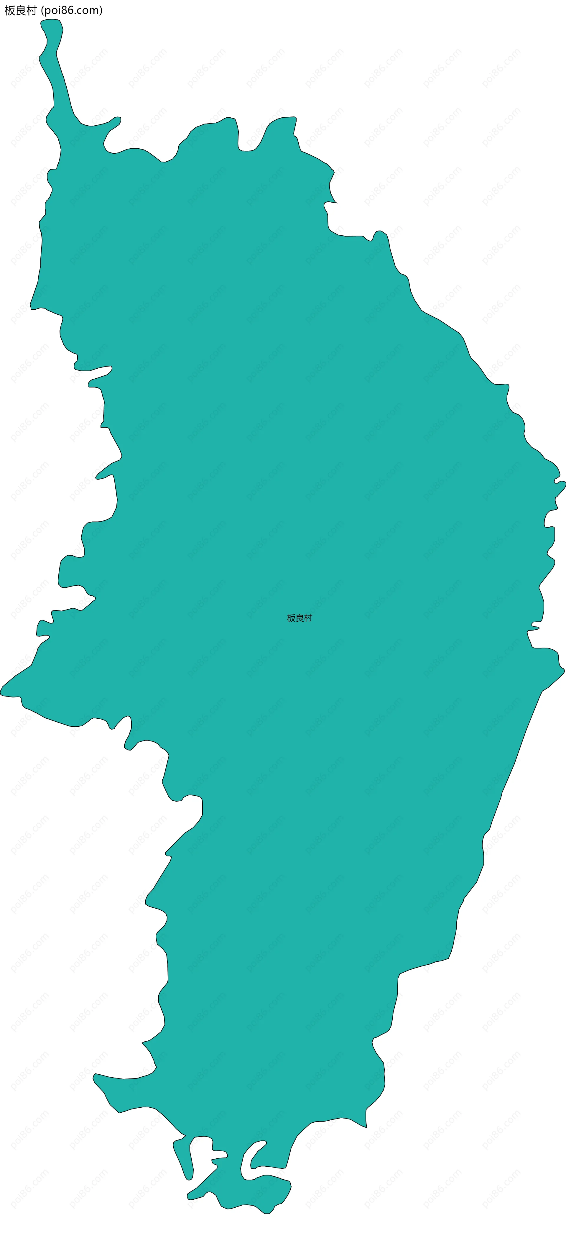 板良村边界地图