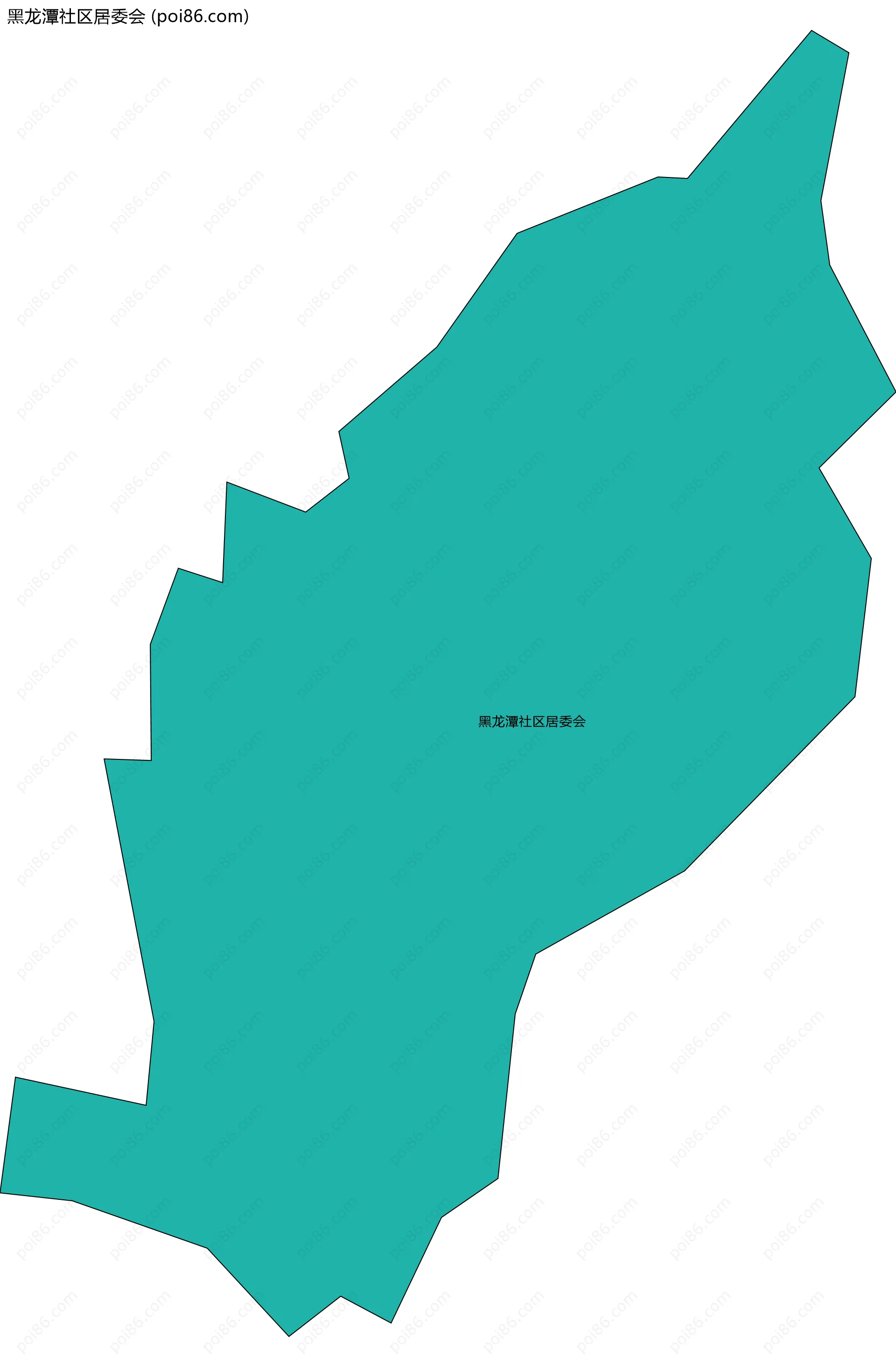 黑龙潭社区居委会边界地图