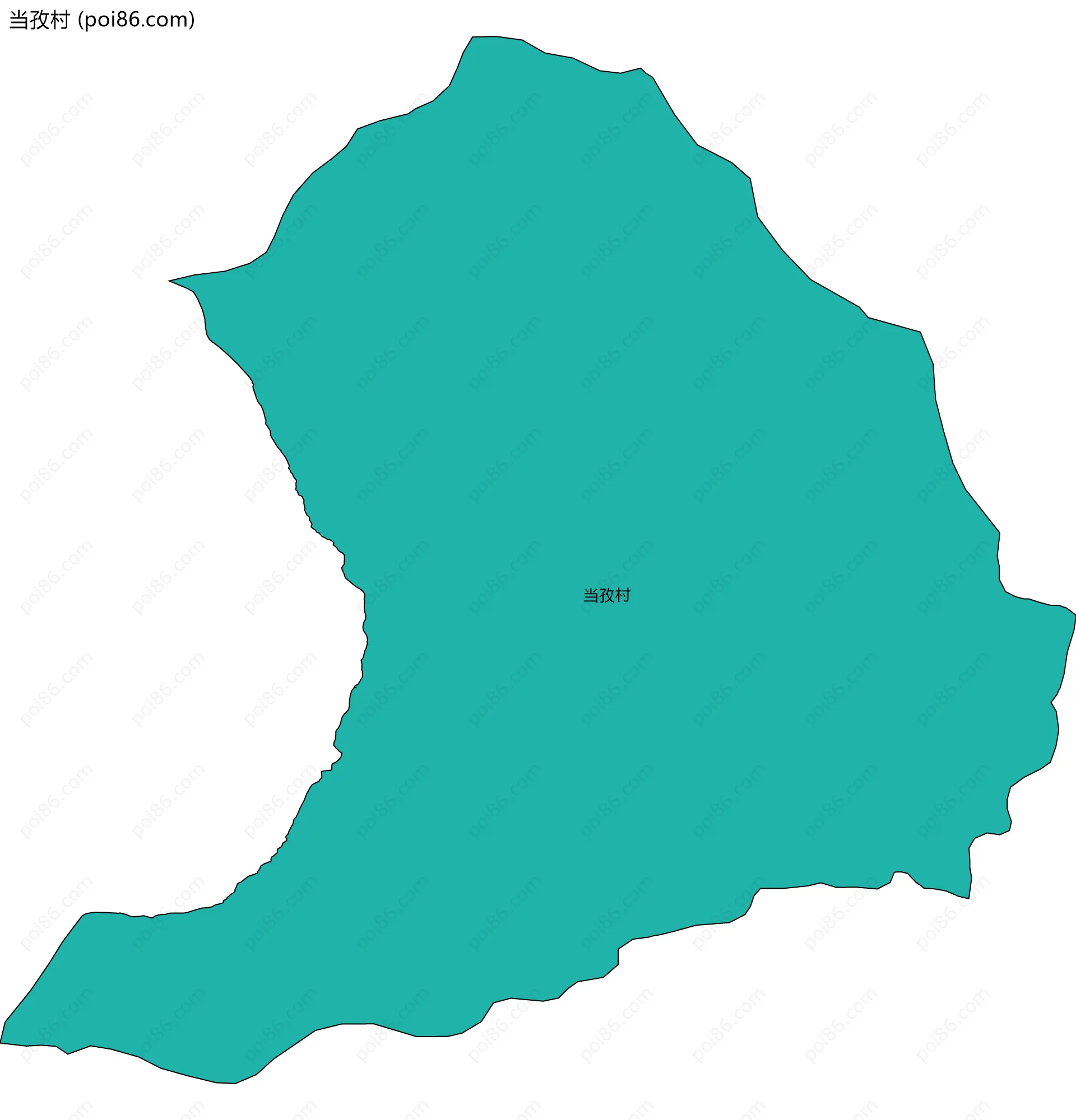 当孜村边界地图