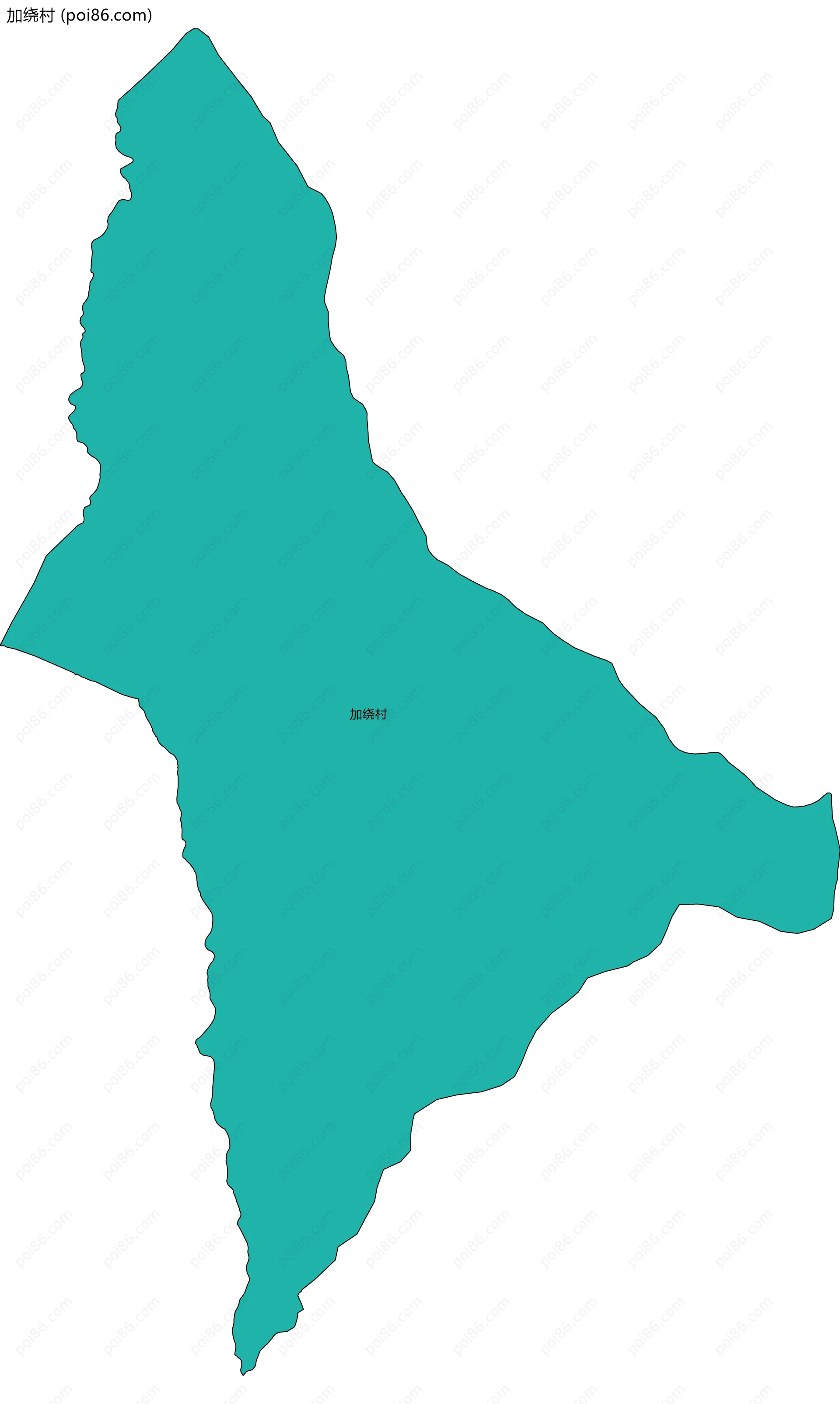 加绕村边界地图