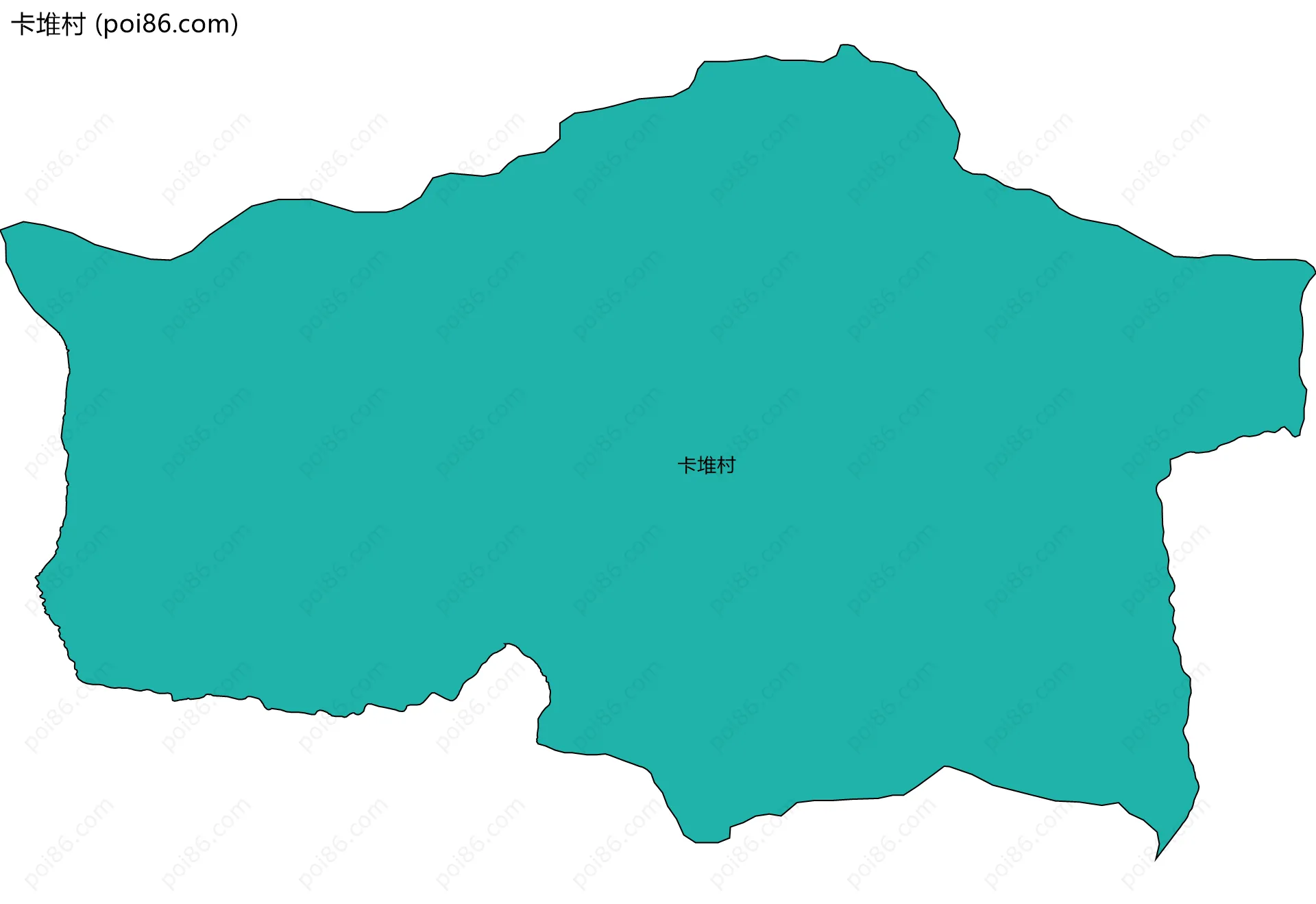 卡堆村边界地图