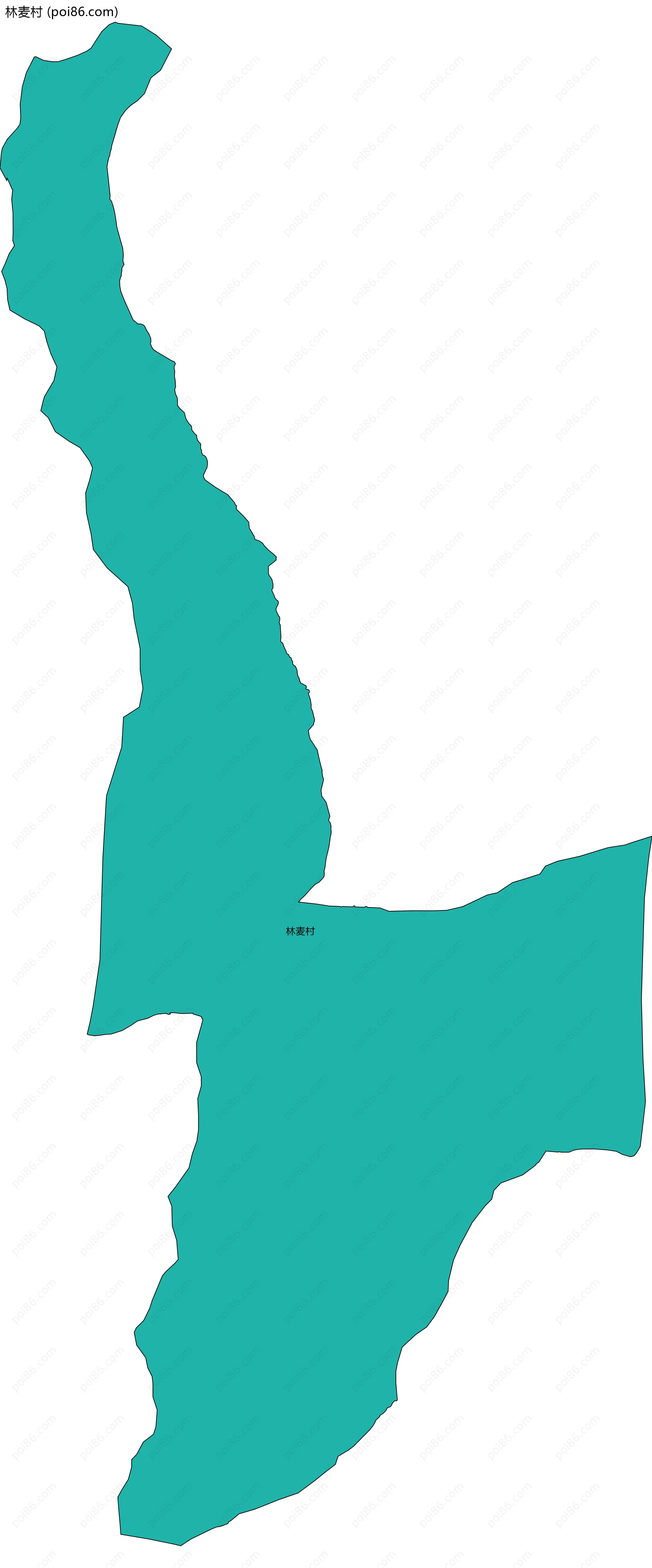 林麦村边界地图