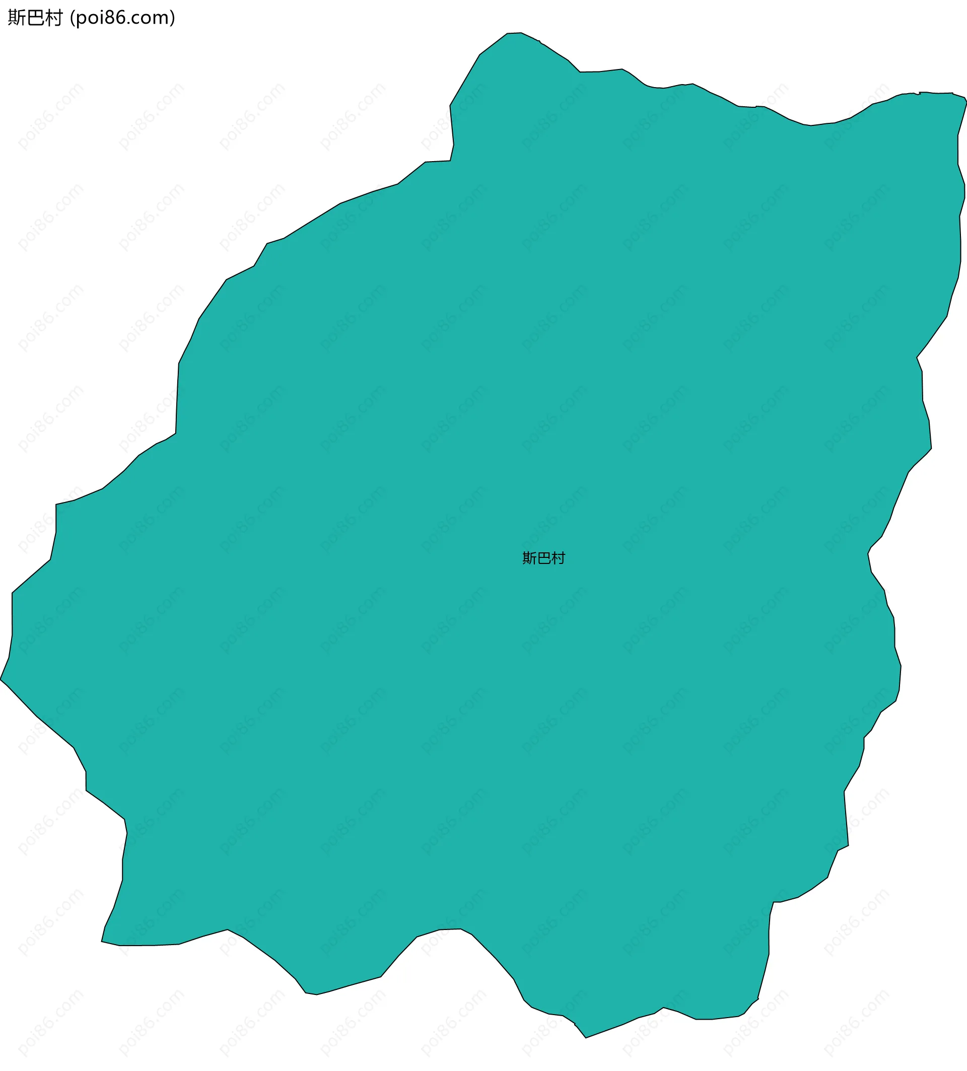 斯巴村边界地图